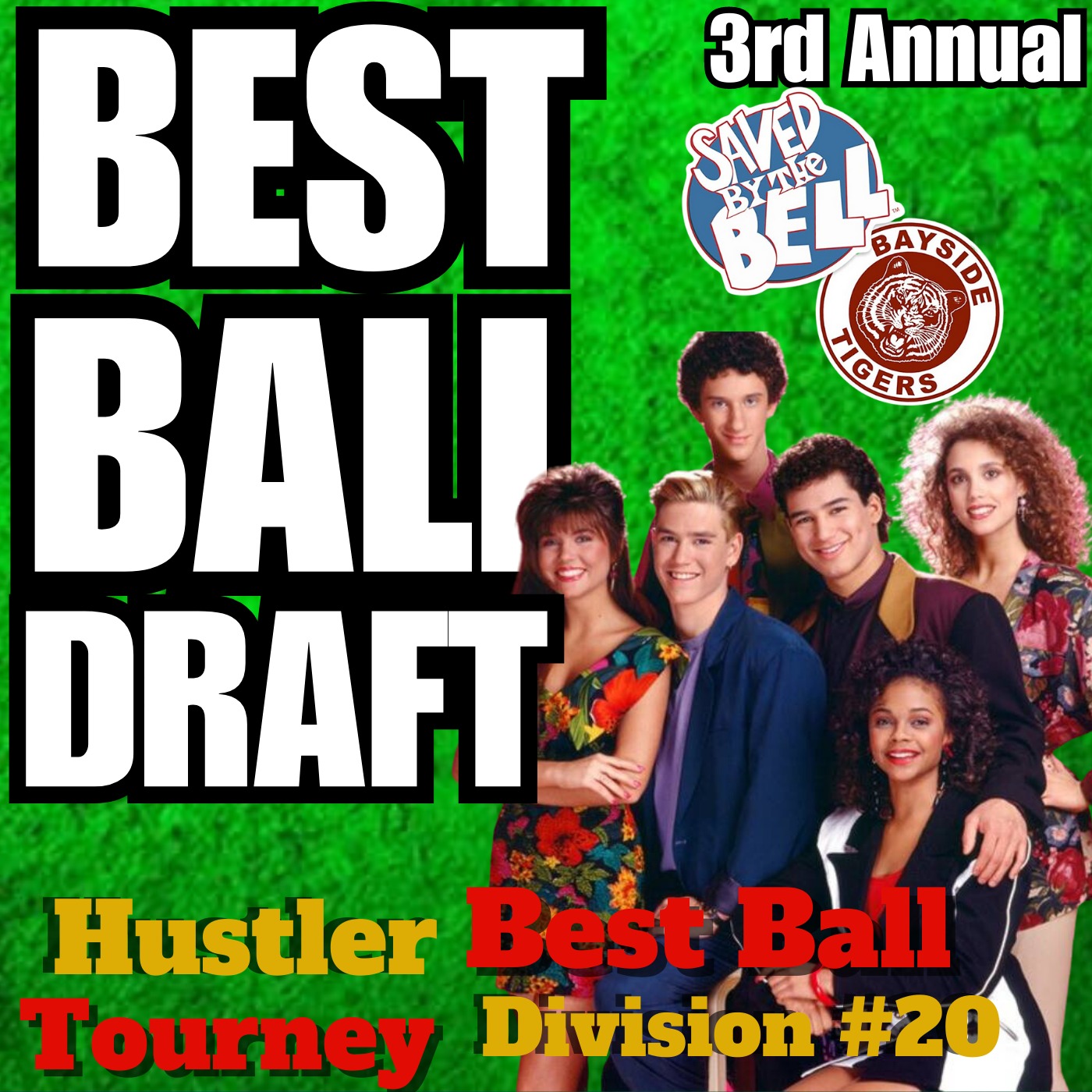 LIVE Best Ball Draft With ROOKIES, #20 SAVED BY THE BELL Division, Hustler Best Ball Tourney episode artwork