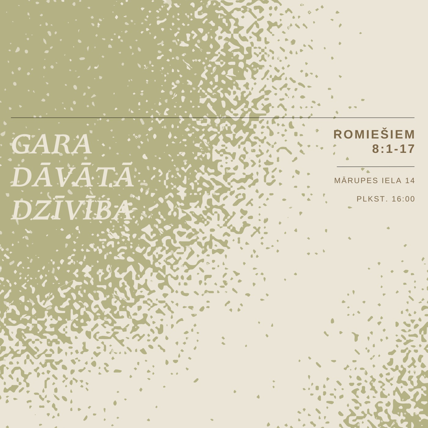 "Gara dāvātā dzīvība" - Romiešiem 8:1-17 (21.05.2023.) episode artwork