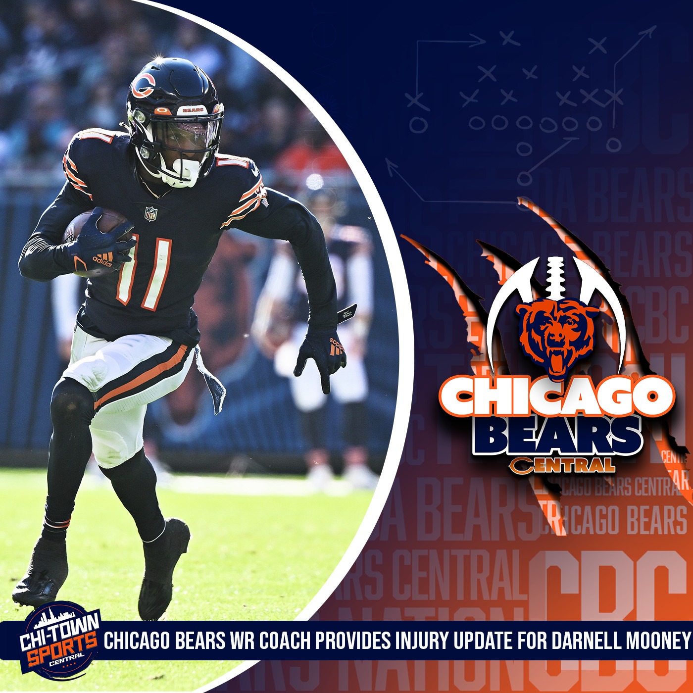 Chicago Bears WR Coach Provides Injury Update For Darnell Mooney