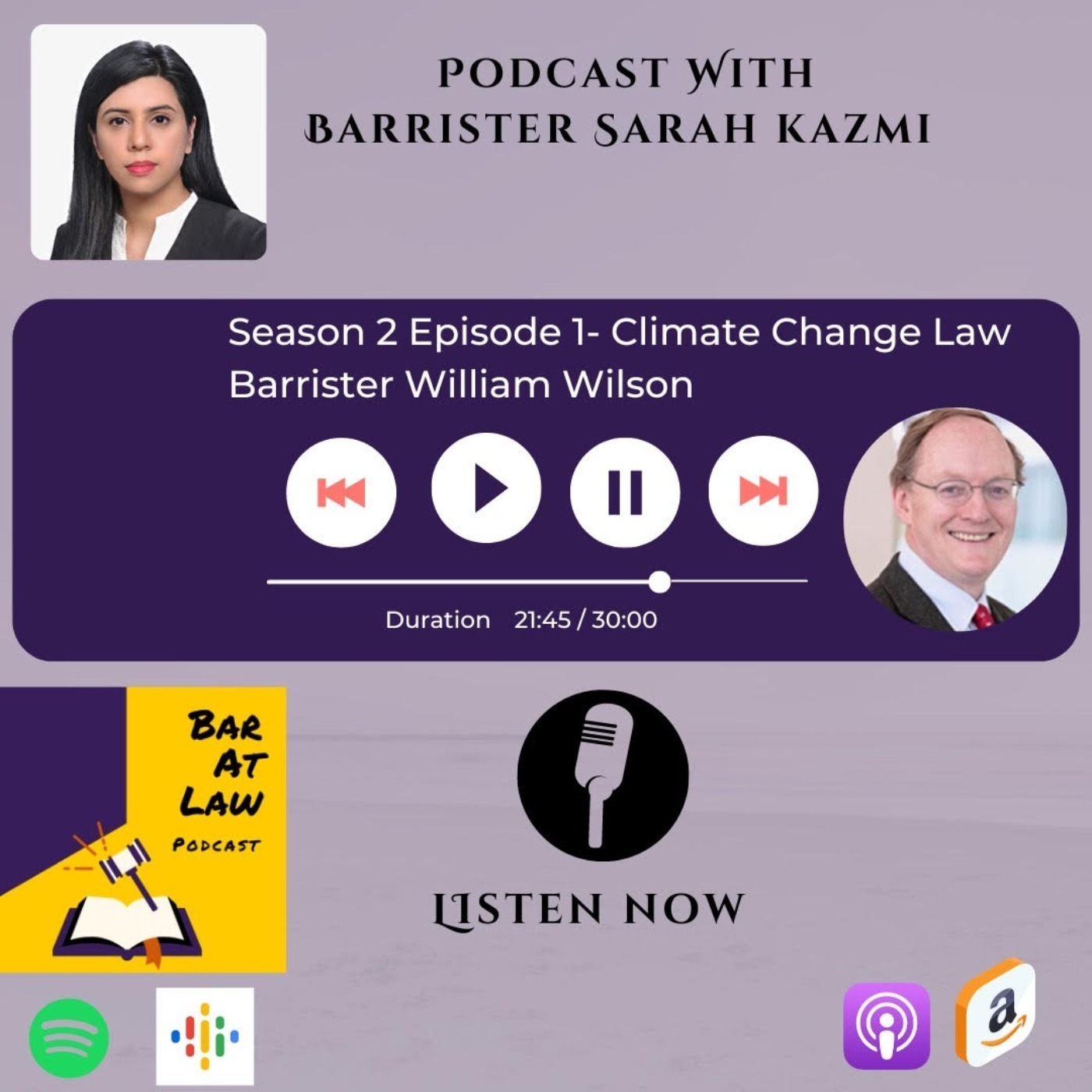 Season 2 Episode 1- Climate Change Law- Barrister William Wilson