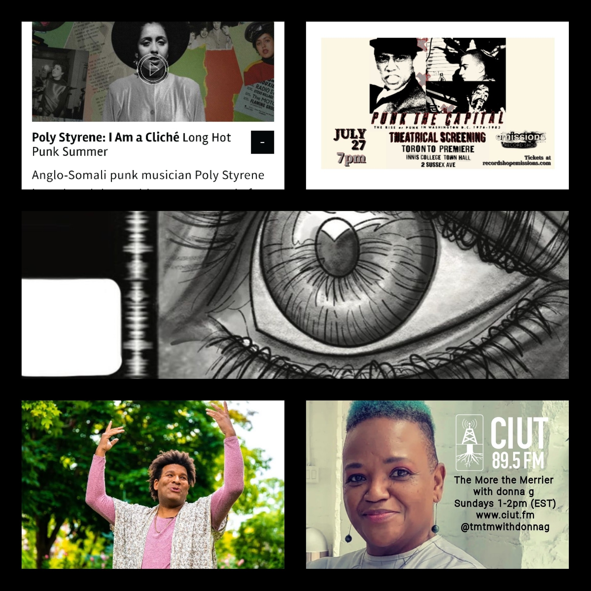 tmtm 16 July 23: Ryan Hinds, Punk films, and the Female Eye Film Festival