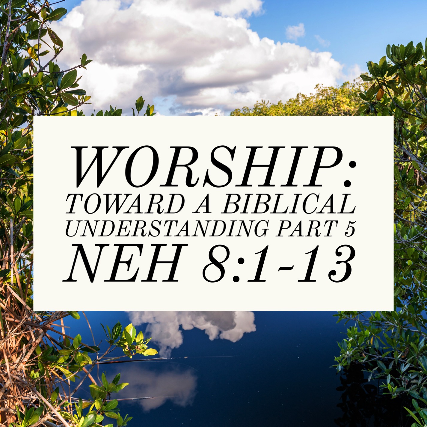 Worship:  Toward a Biblical Understanding Part 5 Neh 8:1-13 episode artwork