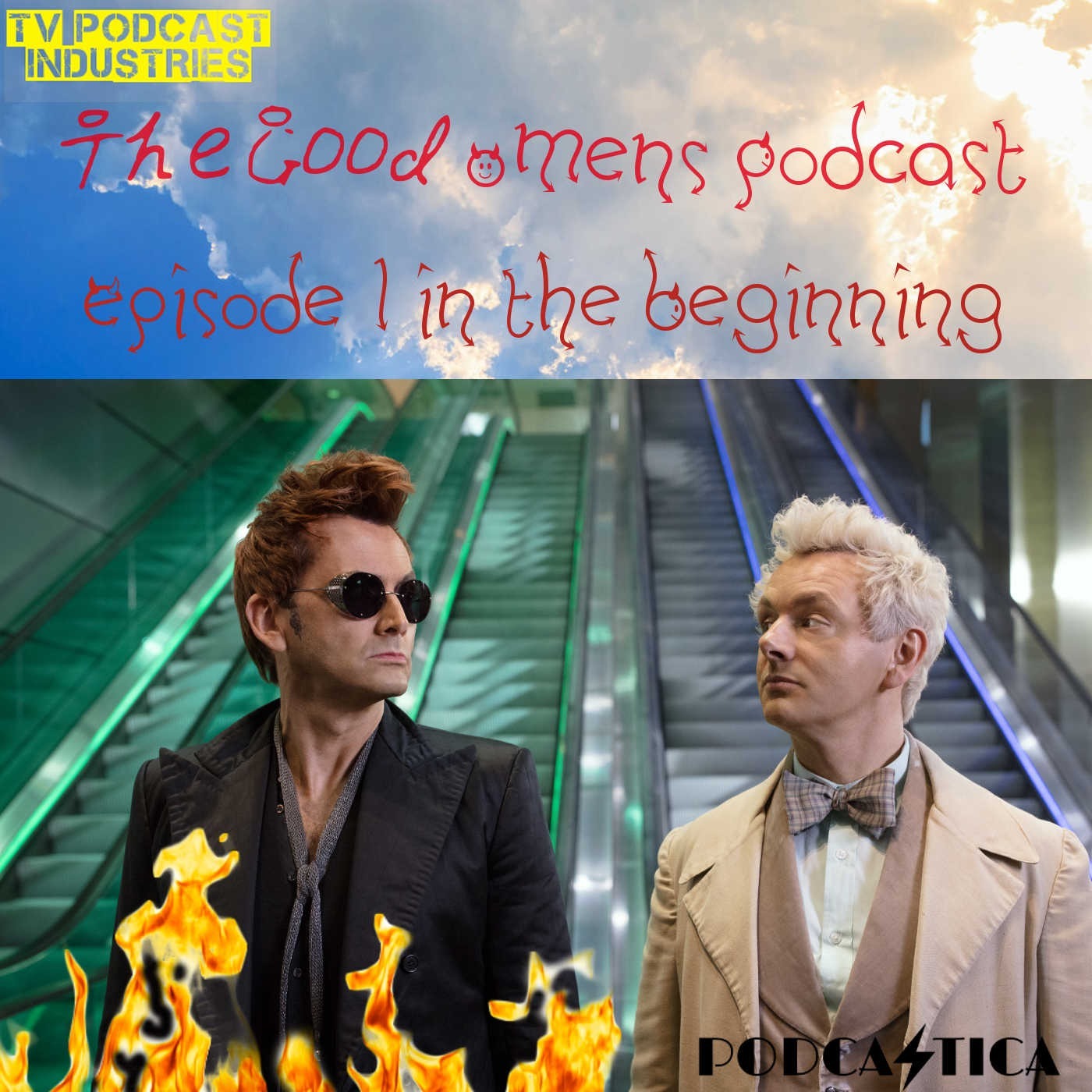 Good Omens Episode 1 Podcast about "In The Beginning"
