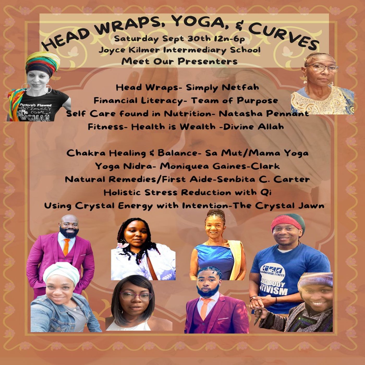 Head Wraps, Yoga and Curves