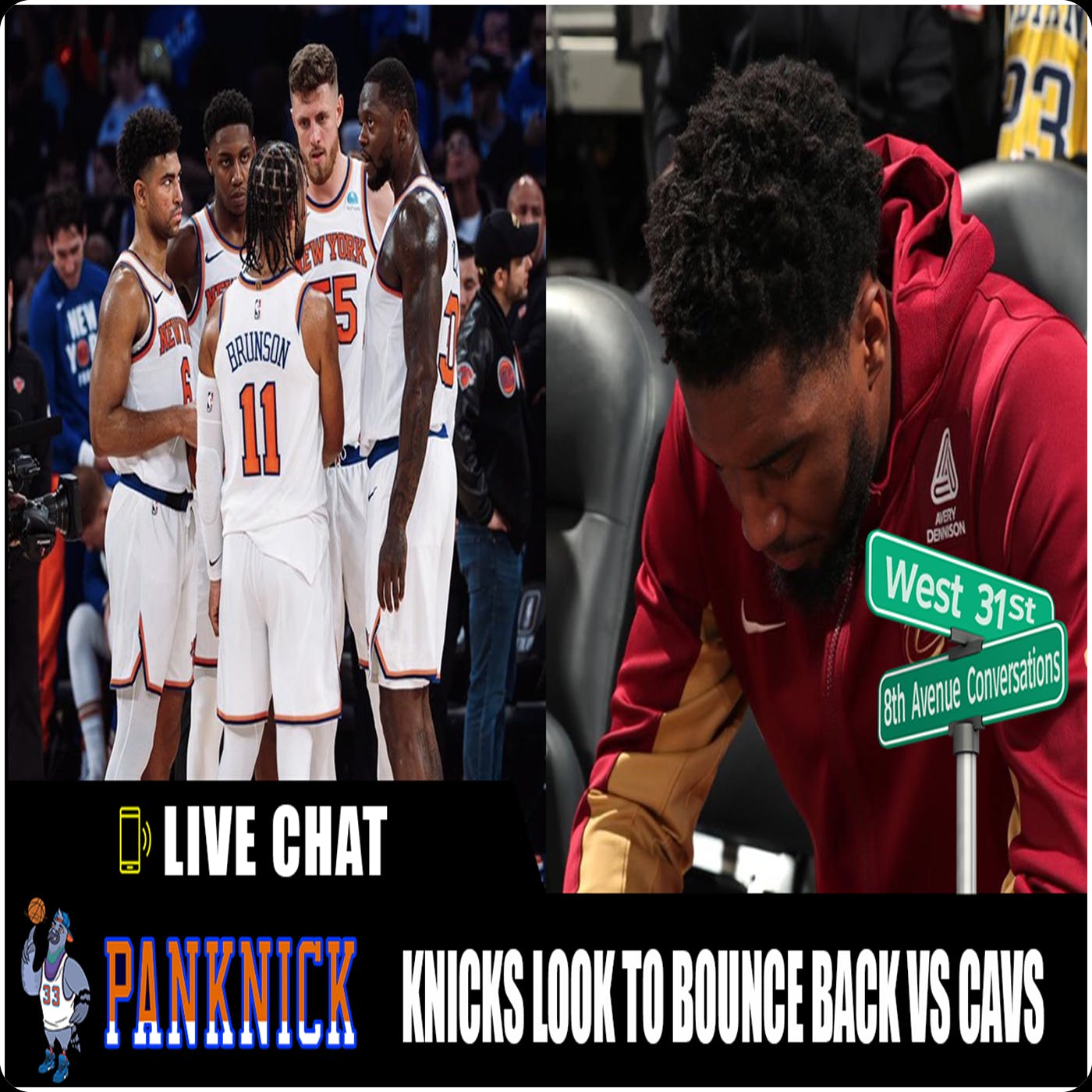 Knicks Live Chat Replay 10.31 Knicks Bounce Back vs Cavs, Knicks Midseason Tournament, Scott Perry Reveals What Happened In Donovan Mitchell Negotiations, Which Thibs Bench Rotation Is Working, Quickley Cooking,