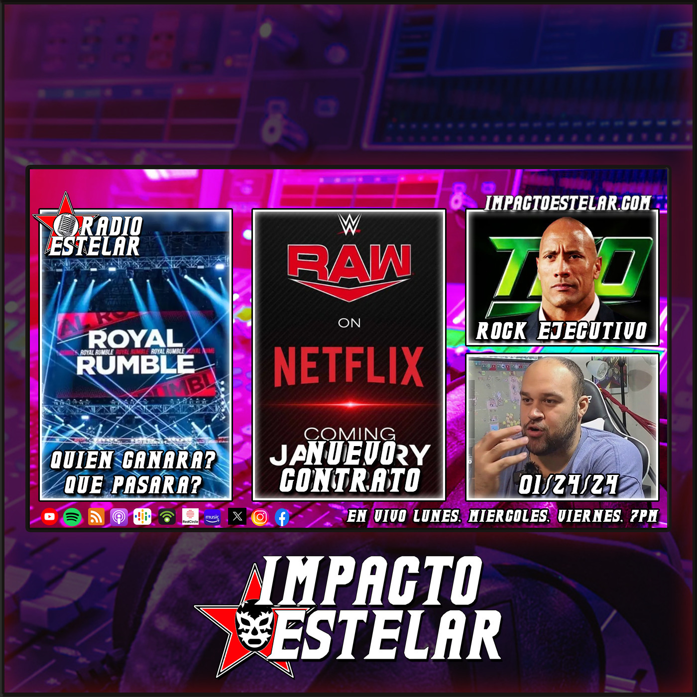 Previa Royal Rumble; Raw A Netflix | Radio Estelar 1/24/24