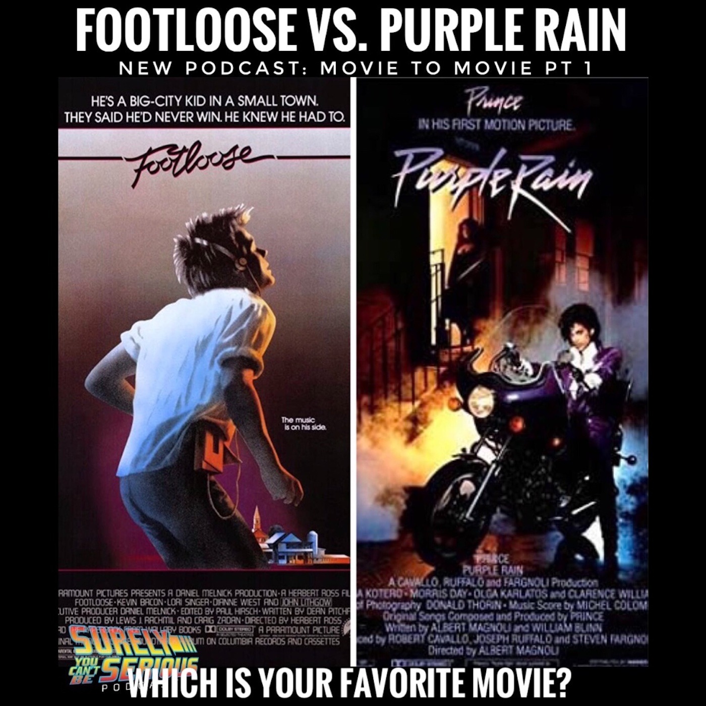 ”Footloose” (1984) vs ”Purple Rain” (1984): Movie to Movie Pt 1