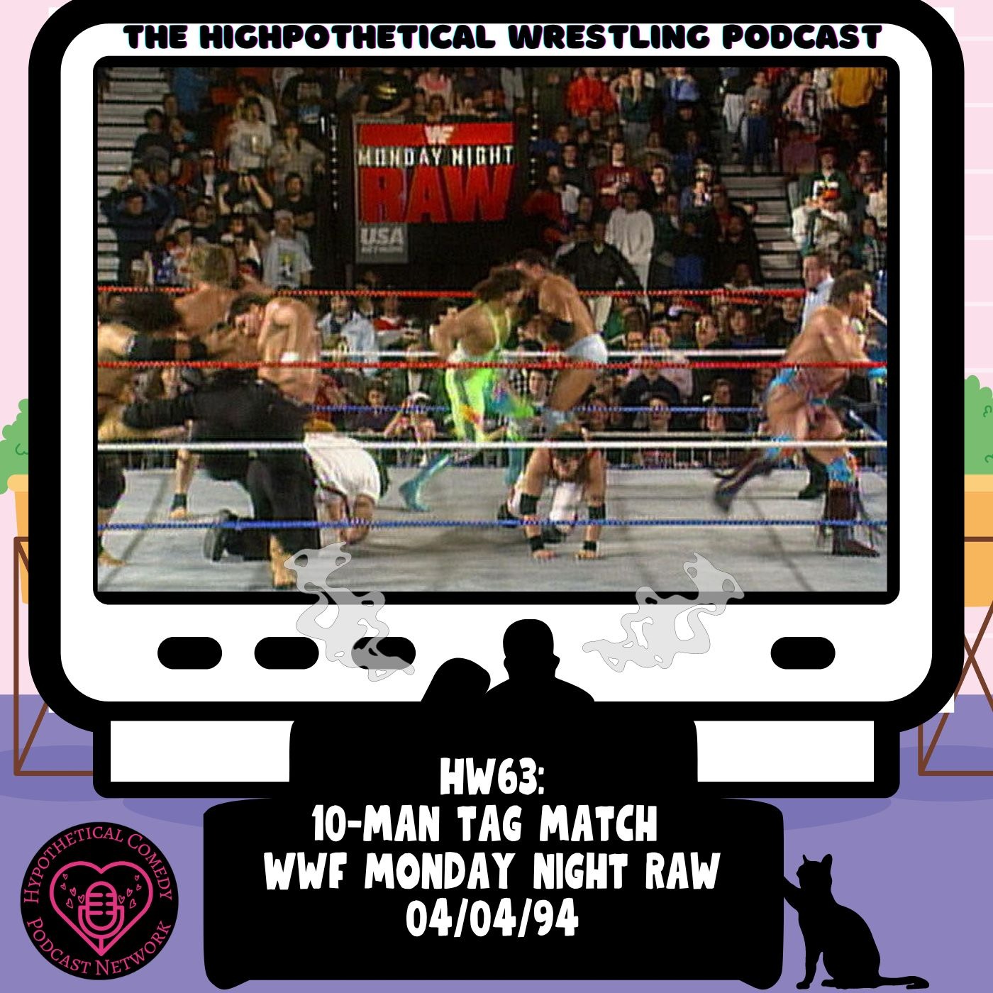 HW63: 10-Man Tag Team Match (WWF RAW 04/04/94)