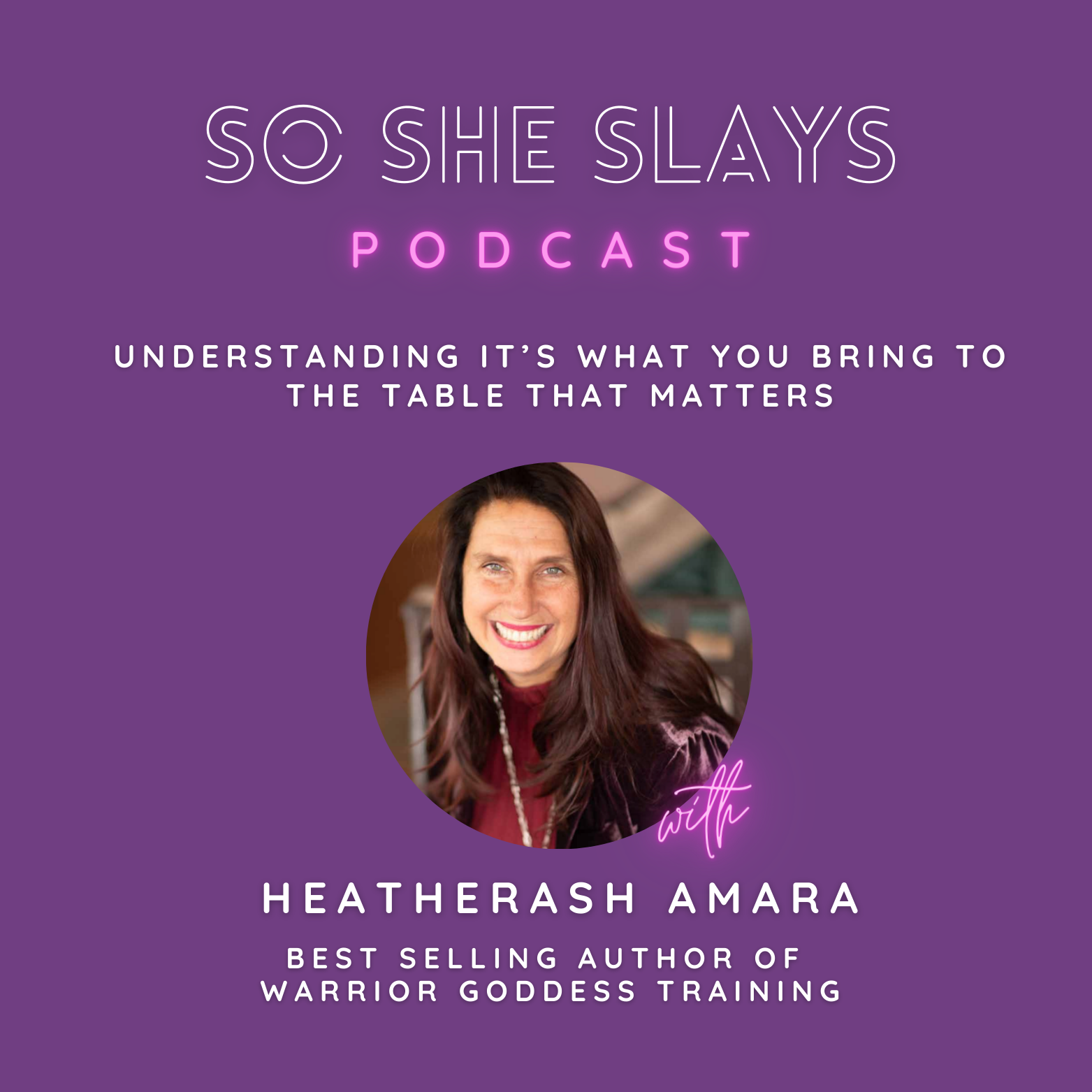 Understanding it's what you bring to the table that matters
