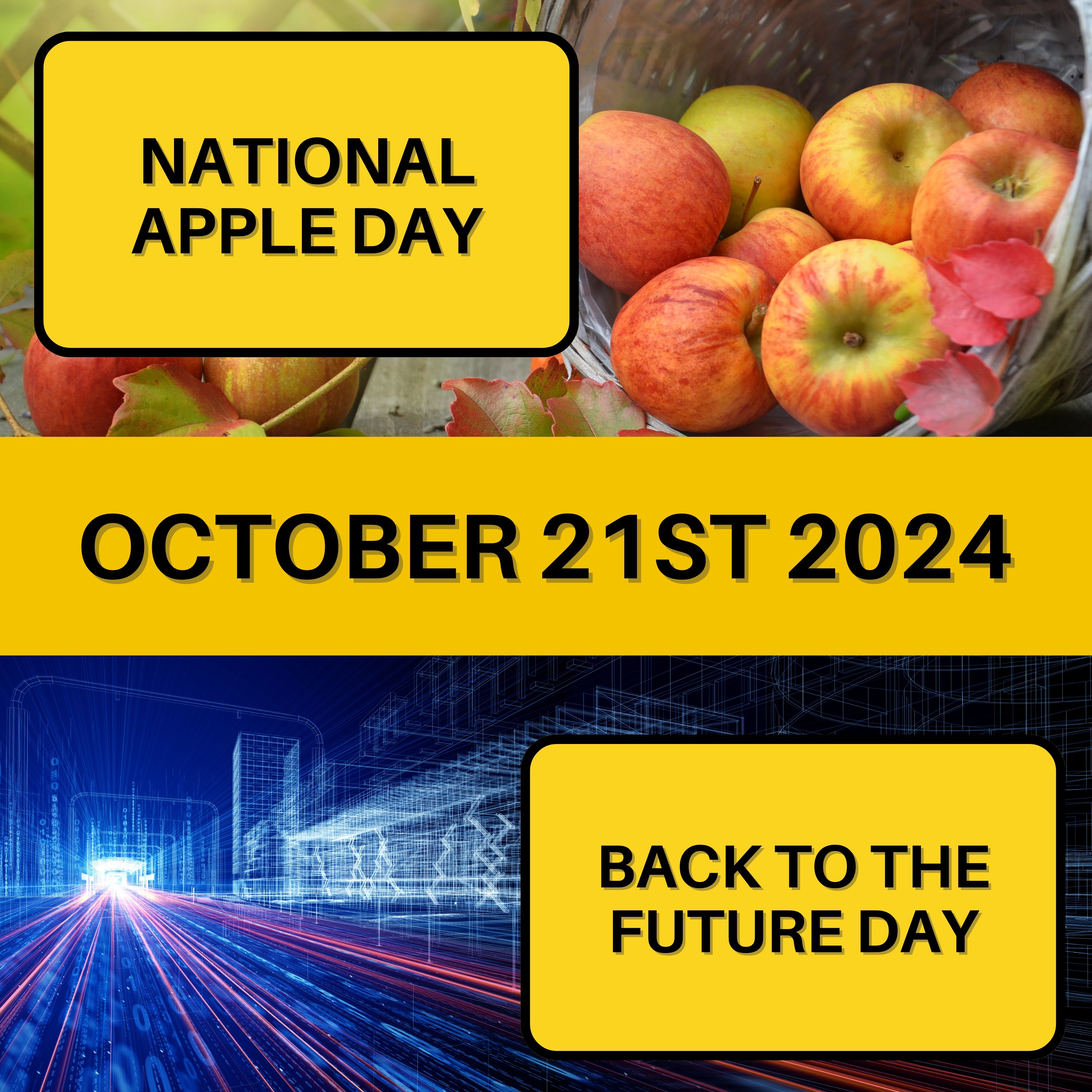 National Apple Day & Back to the Future Day