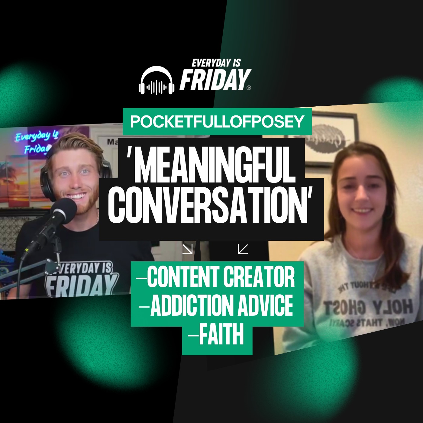 Real Talk & Life Lessons Guest Posey ~ Everyday Is Friday Podcast 365 Host Matty B43 2024