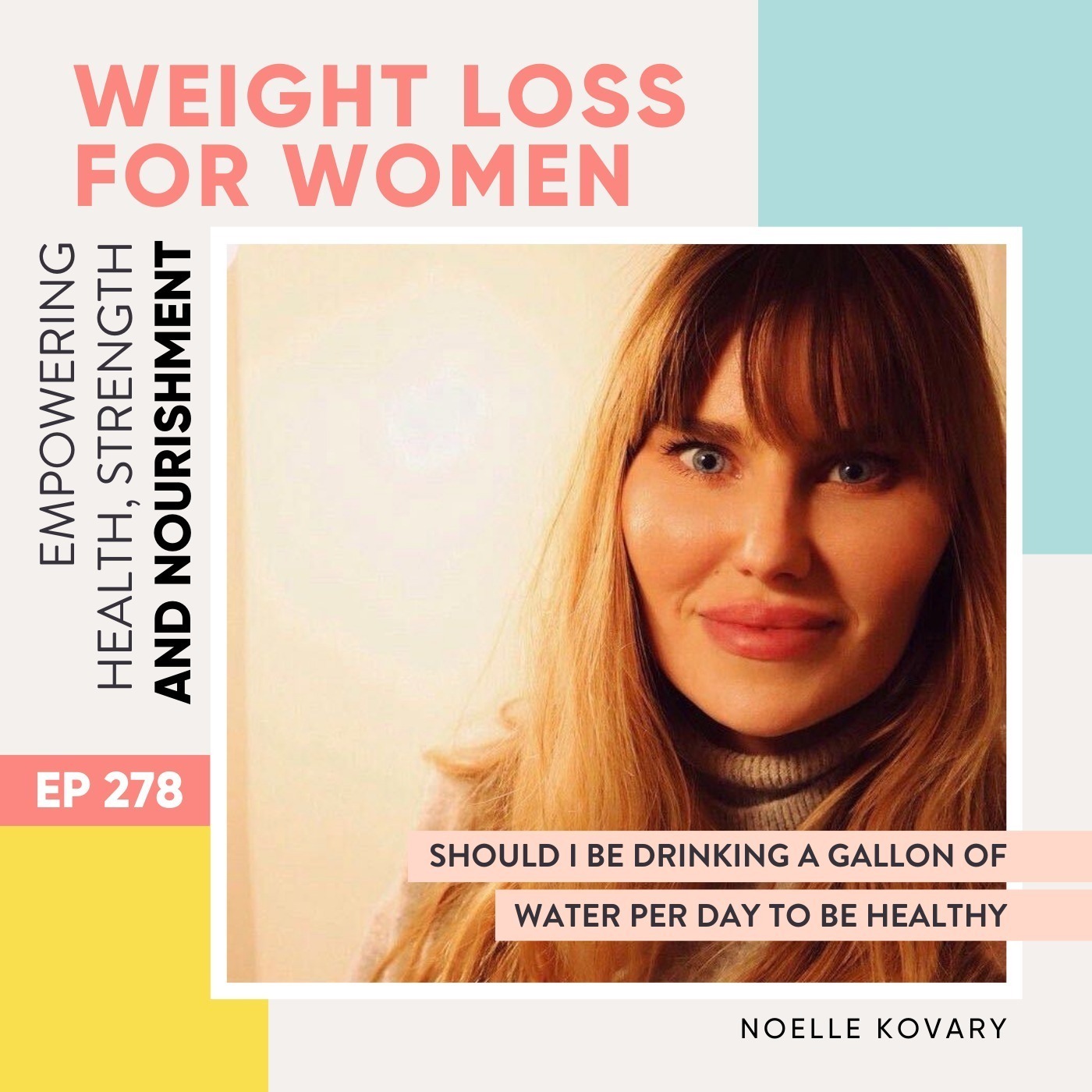 #278 - Should I be drinking a gallon of water per day to be healthy with Noelle Kovary