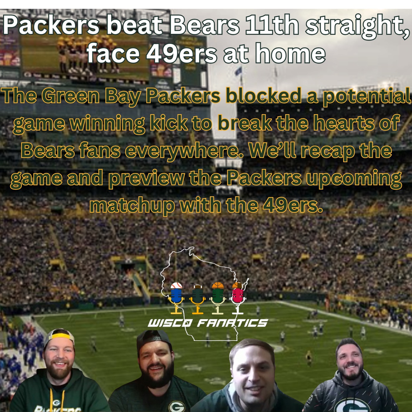 Packers beat Bears 11th straight time, face 49ers at home episode artwork