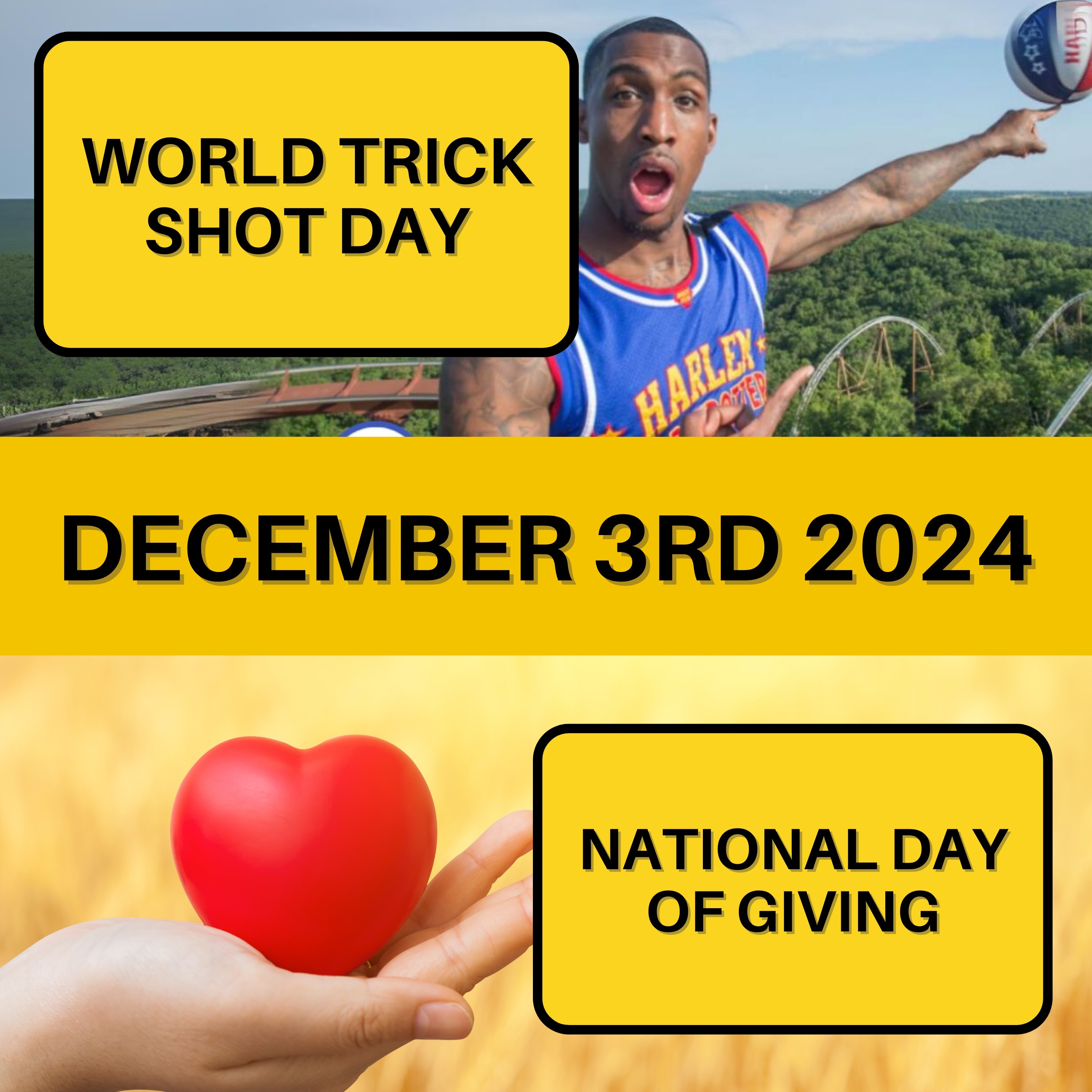 World Trick Shot Day and National Day of Giving