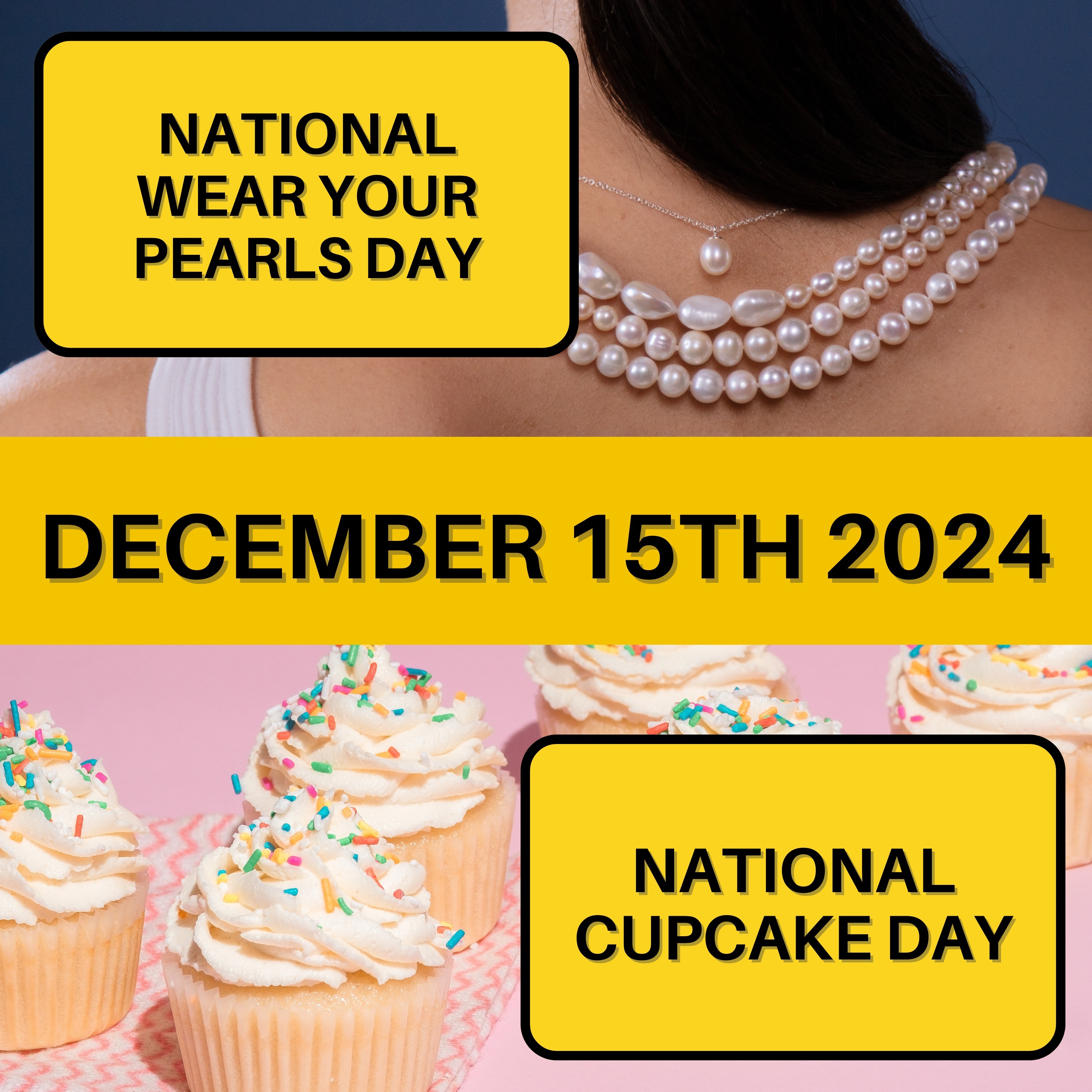 Wear Your Pearls Day & National Cupcake Day