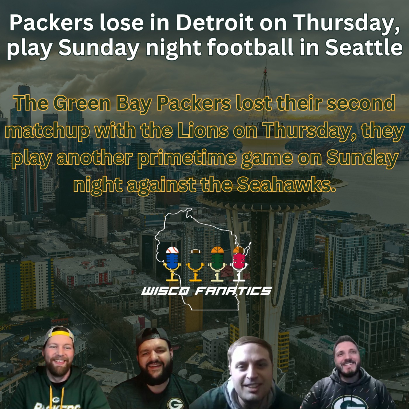 Packers lose in Detroit, go to Seattle for SNF episode artwork