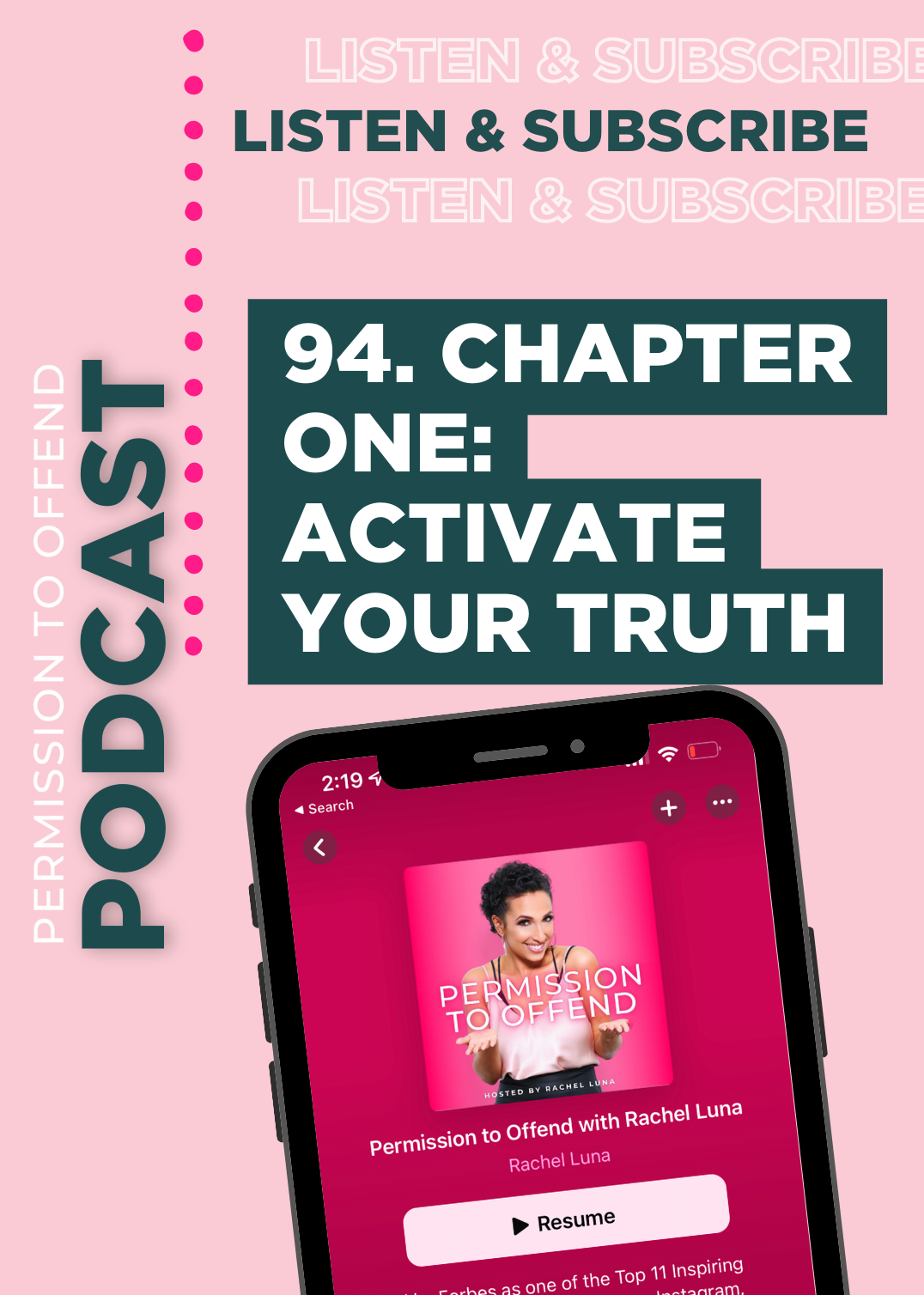 94. Chapter One: Activate Your Truth  Permission To Offend Podcast episode artwork