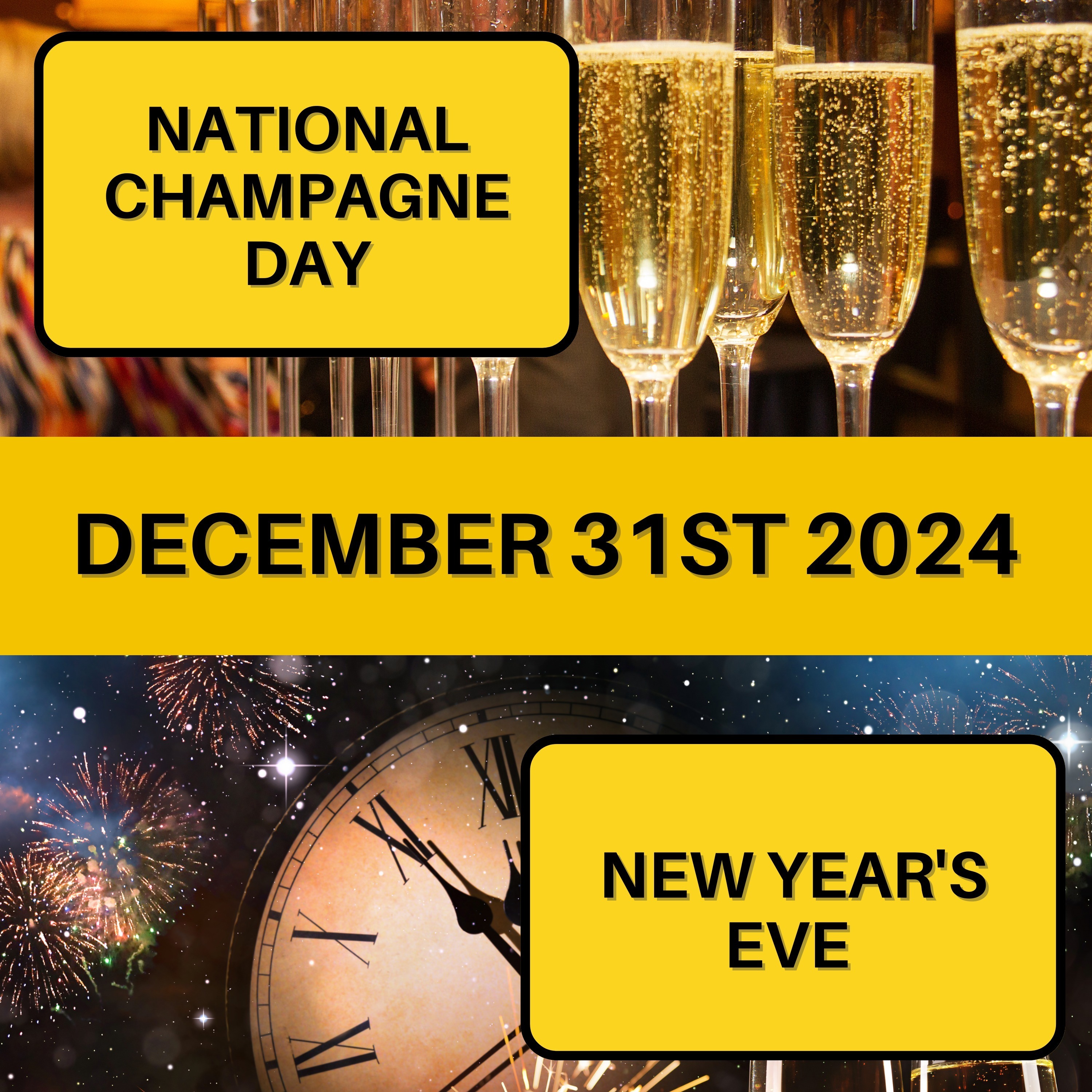 National Champagne Day & New Year's Eve