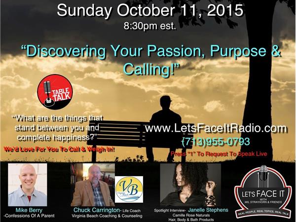 Discovering your Passion, Purpose and Calling! episode artwork