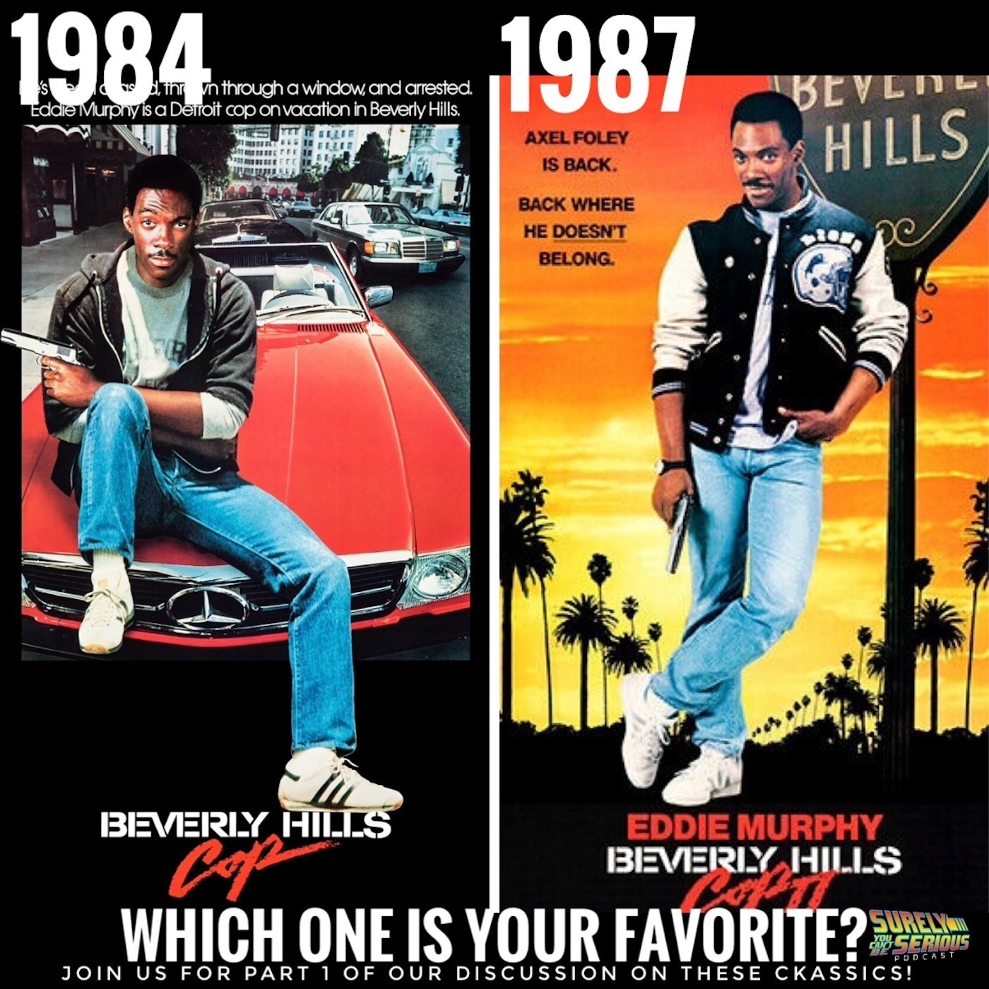 ”Beverly Hills Cop” (1984) vs. ”Beverly Hills Cop II” (1987): Part 1