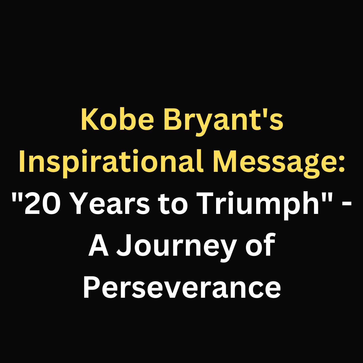 Motivational Speech