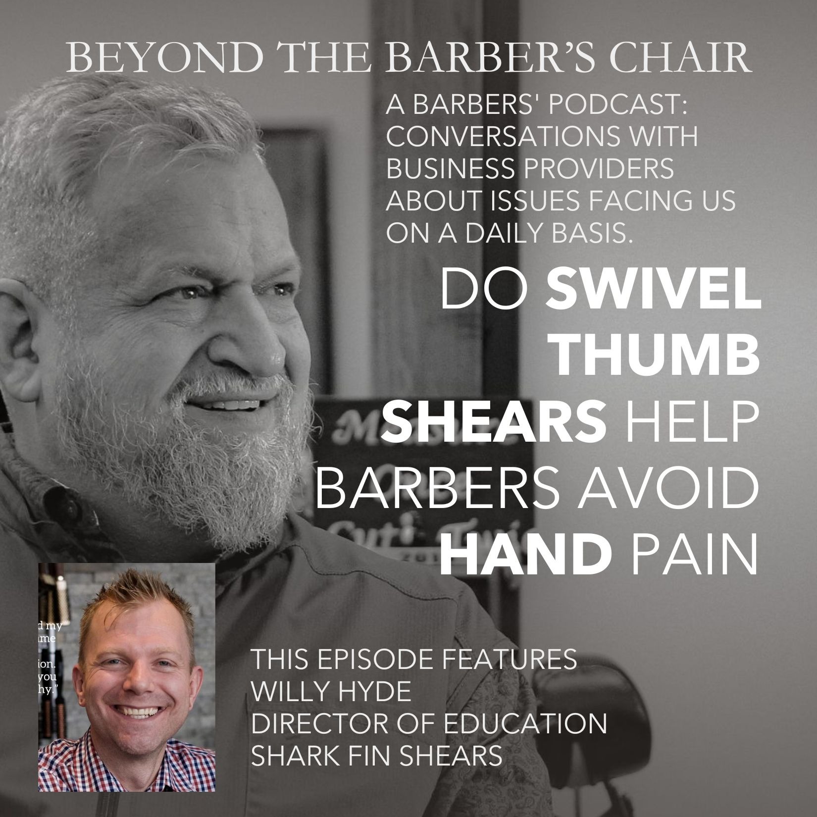 Episode 028 - Do swivel thumb shears help avoid hand pain for Barbers? episode artwork