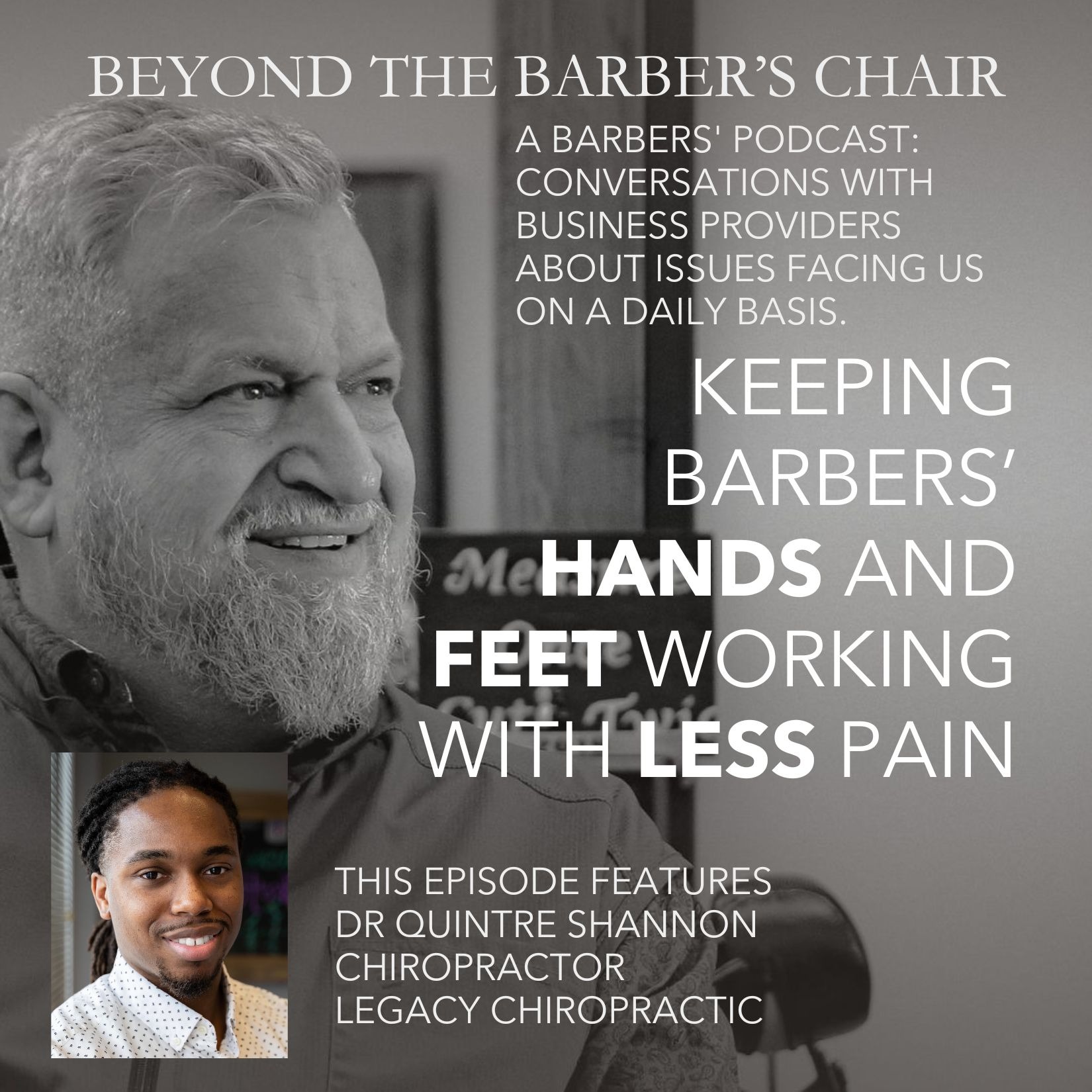 Episode 024 - Keeping Barbers' feet and hands working with less pain episode artwork