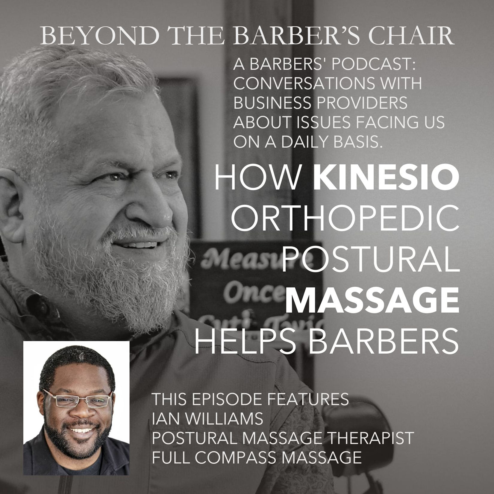 Episode 017 - Kinesio-Orthopedic Postural Massage Therapy - What it is and how it helps Barbers episode artwork