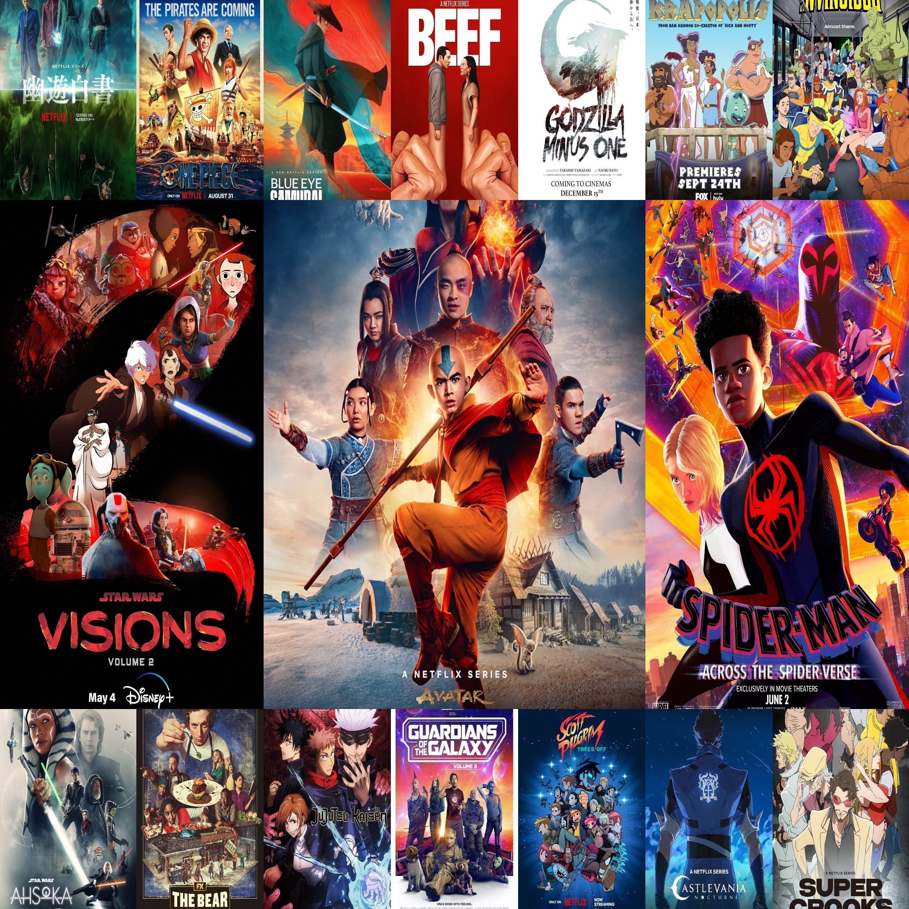 2023 TV shows and Movies episode artwork