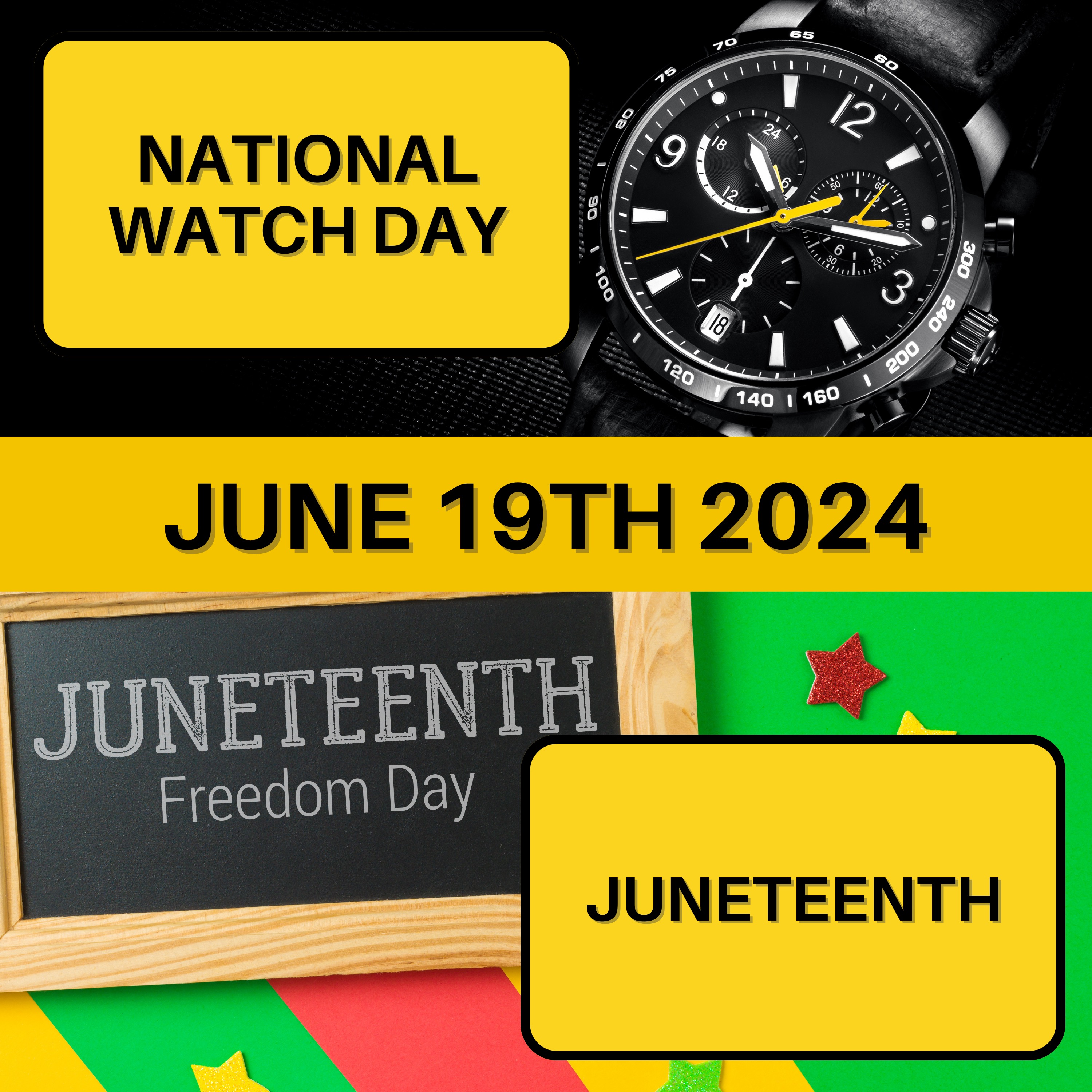 June 19, 2024 | Emancipation and Elegance: Juneteenth Meets National Watch Day