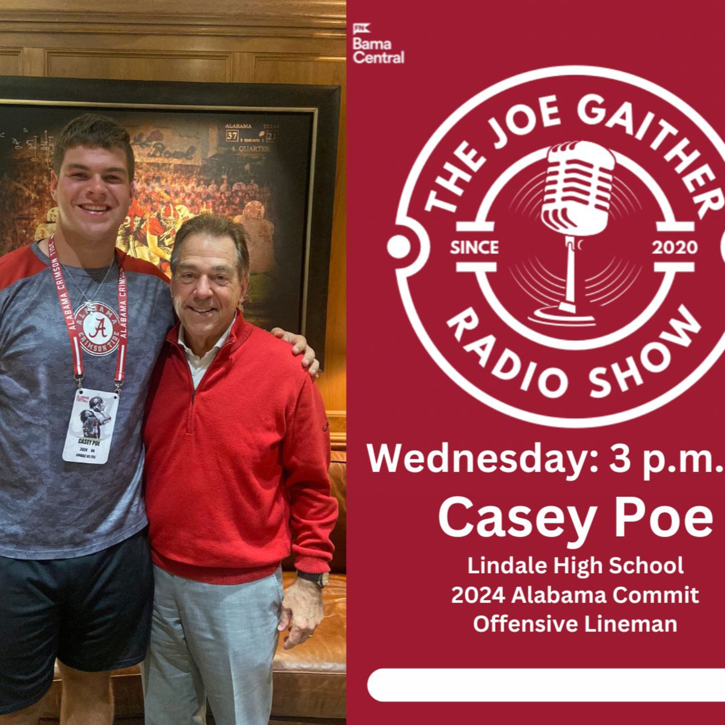 Alabama Football Class of 2024 Commit Casey Poe - Wednesday, August 2, 2023