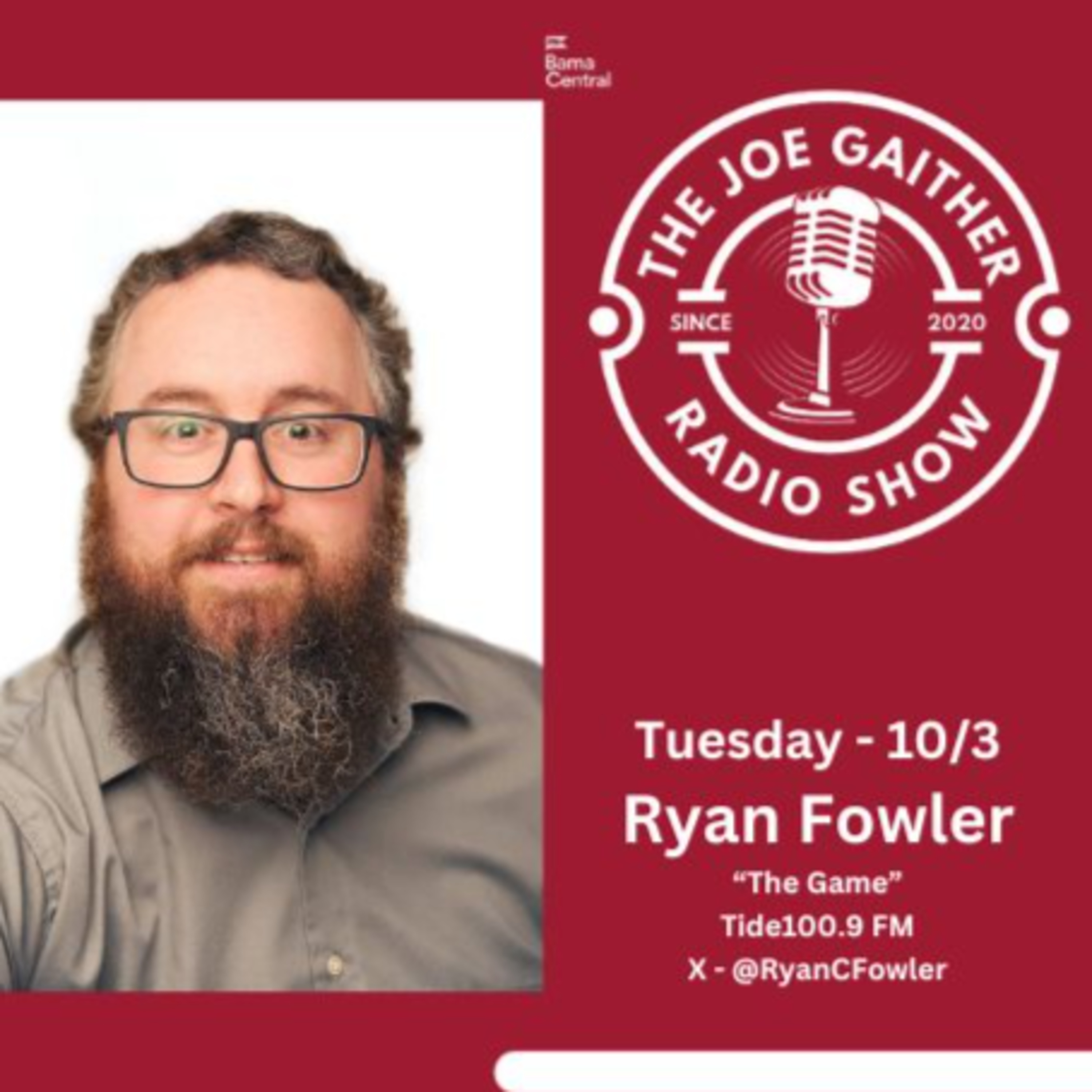 Ryan Fowler of Tide100.9 FM - Tuesday, Oct. 2, 2023