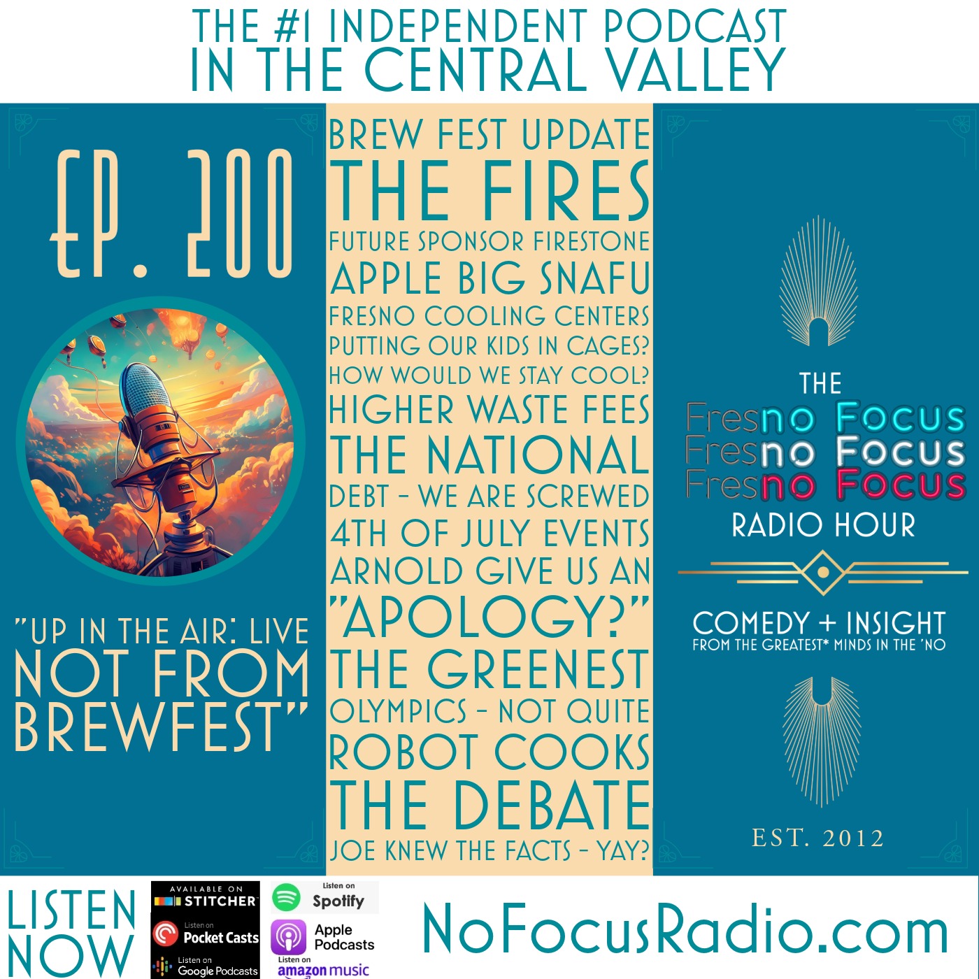 The 'no Focus Radio Hour Ep 200: "Up In the Air: Live Not From BrewFest."