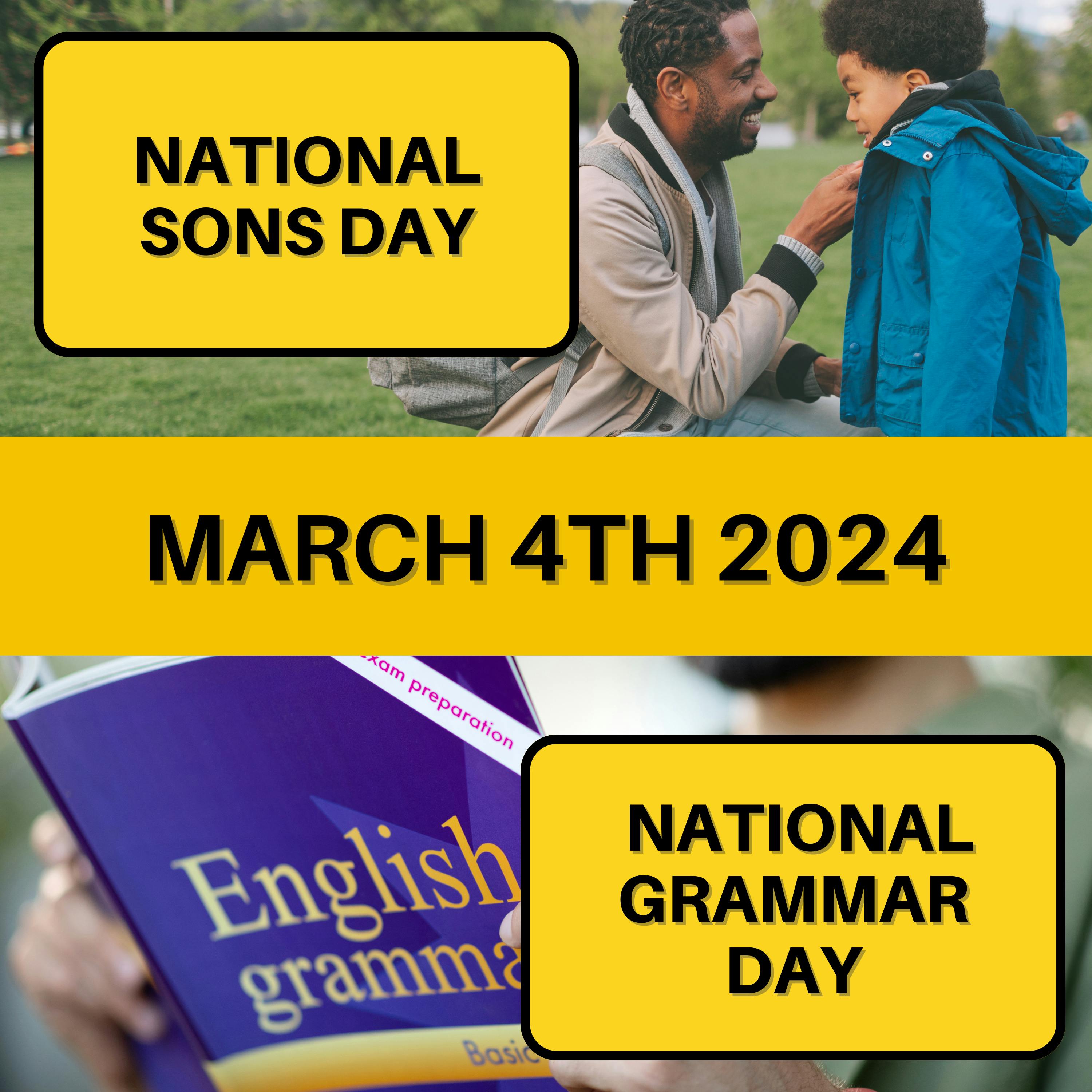 March 4, 2024 | Celebrating Sons and Correcting Commas