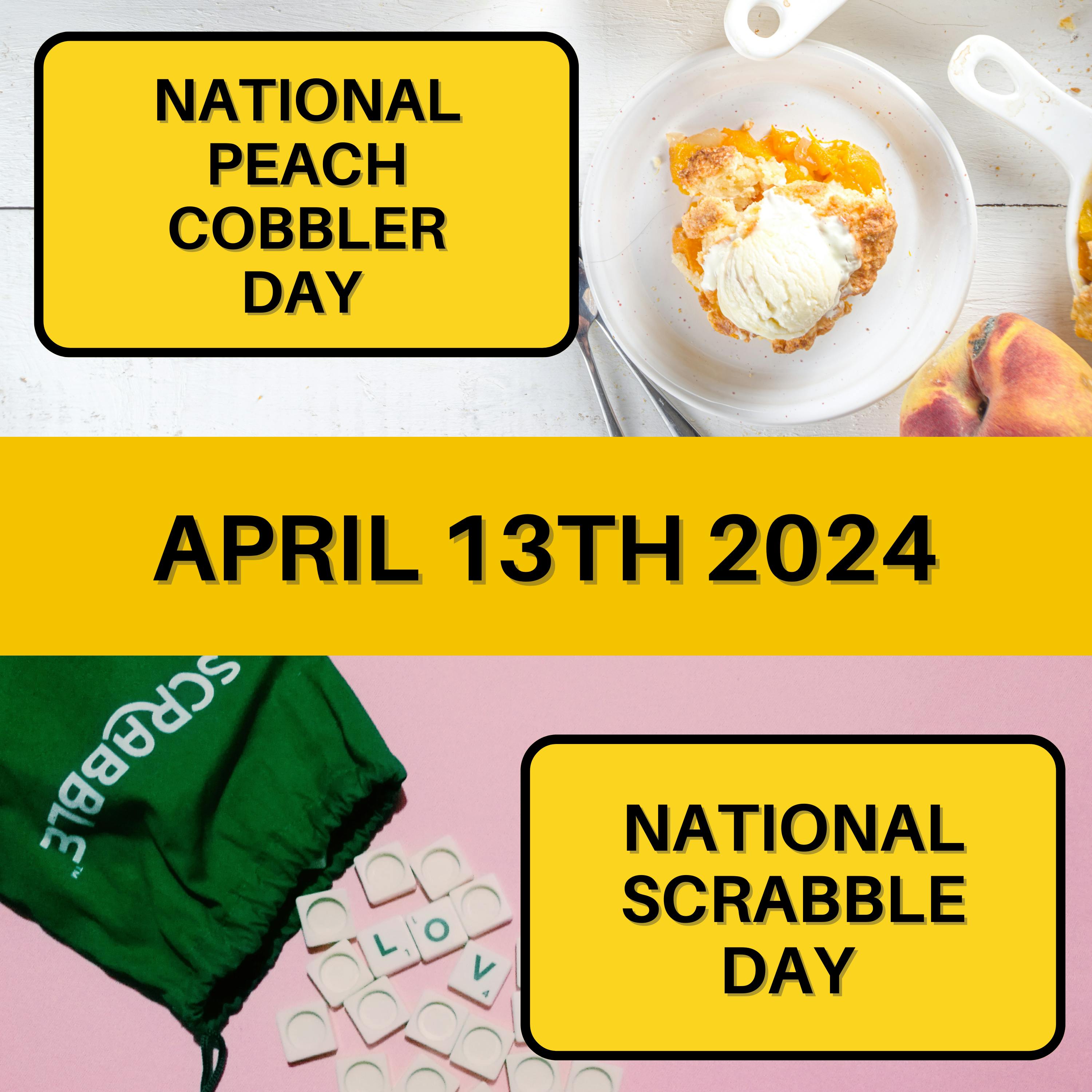 April 13, 2024 | A Taste of Tradition: Peach Cobbler and Scrabble Fun