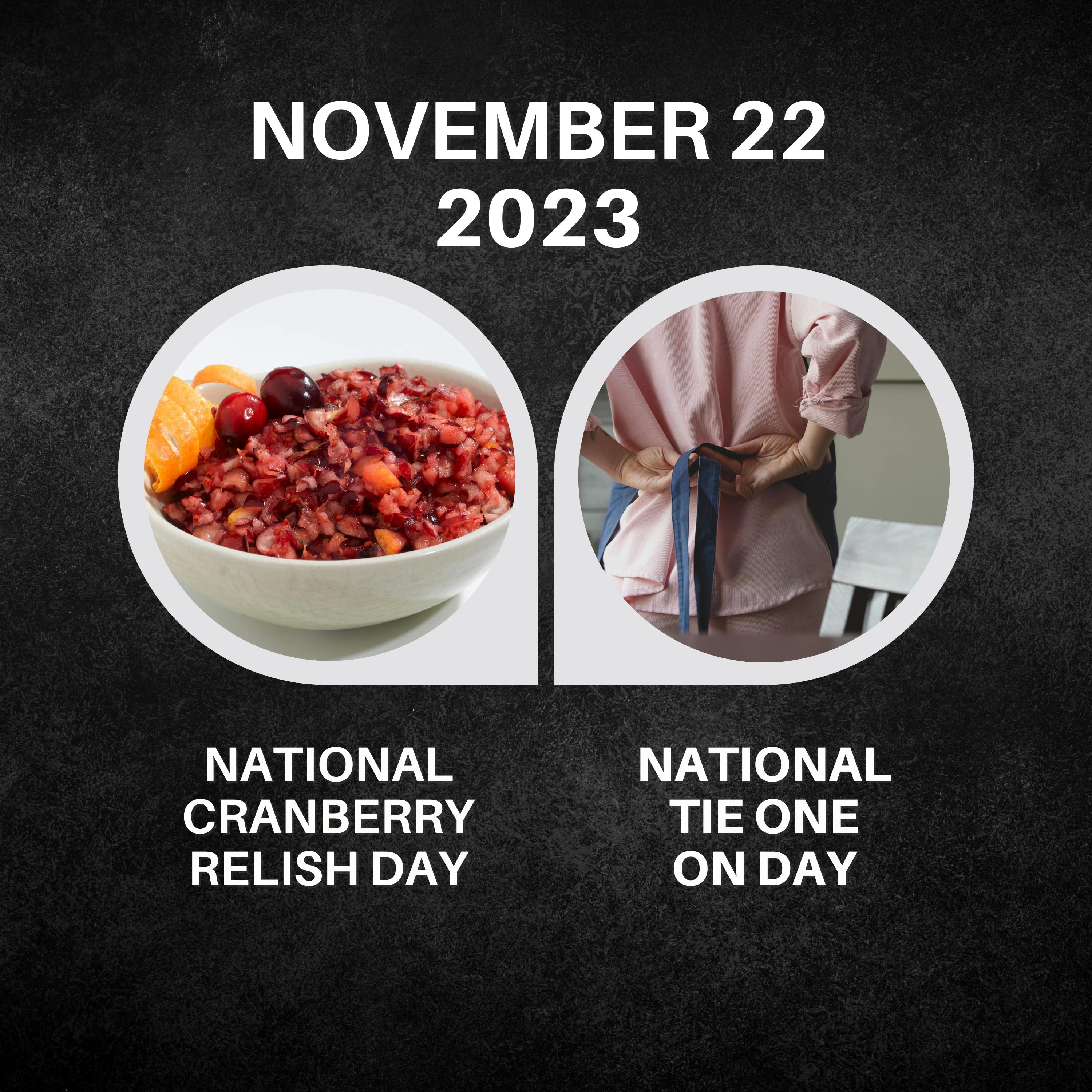 November 22, 2023 | Cranberry Bliss and Tying One On
