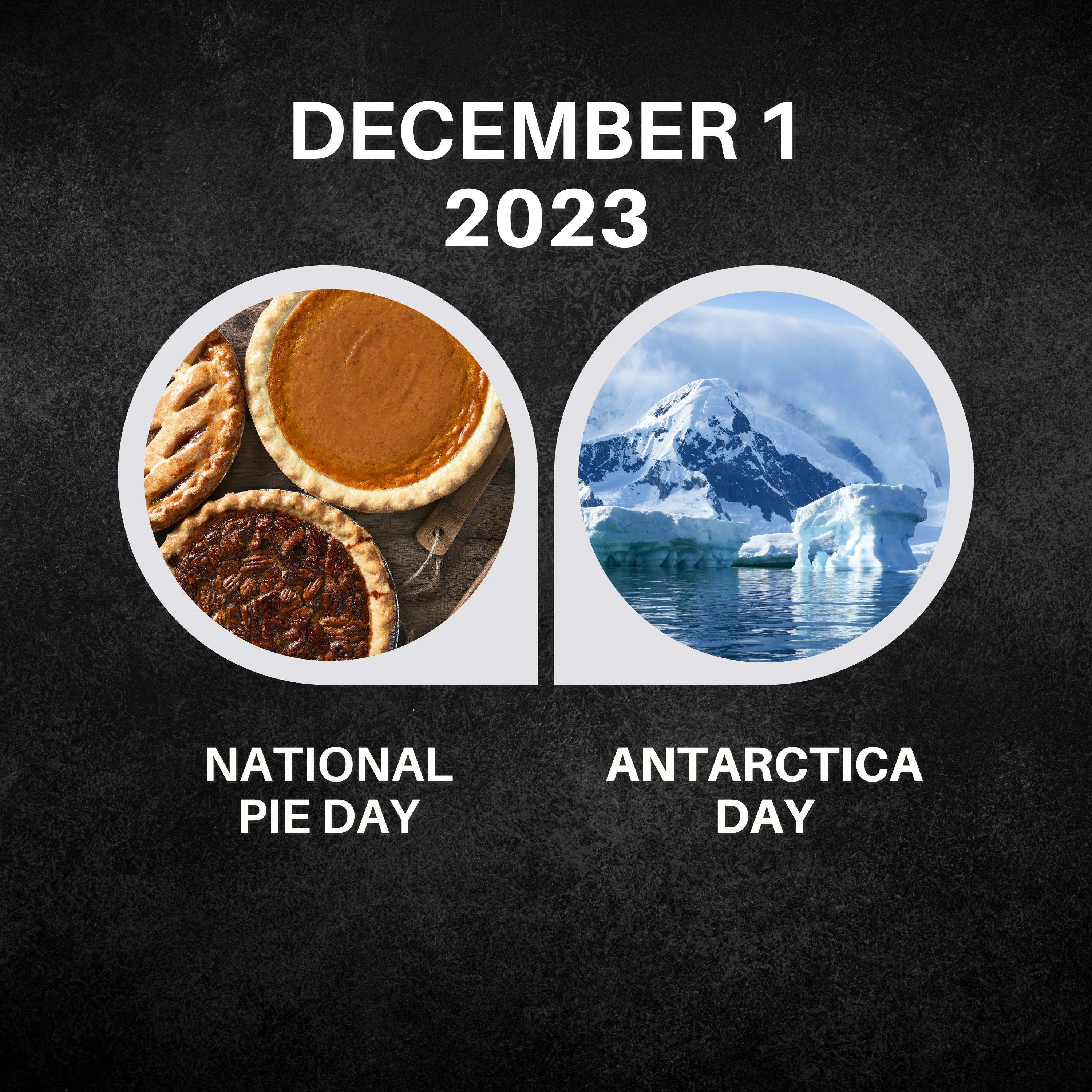 December 1, 2023 | Pie Delights and Antarctic Explorations