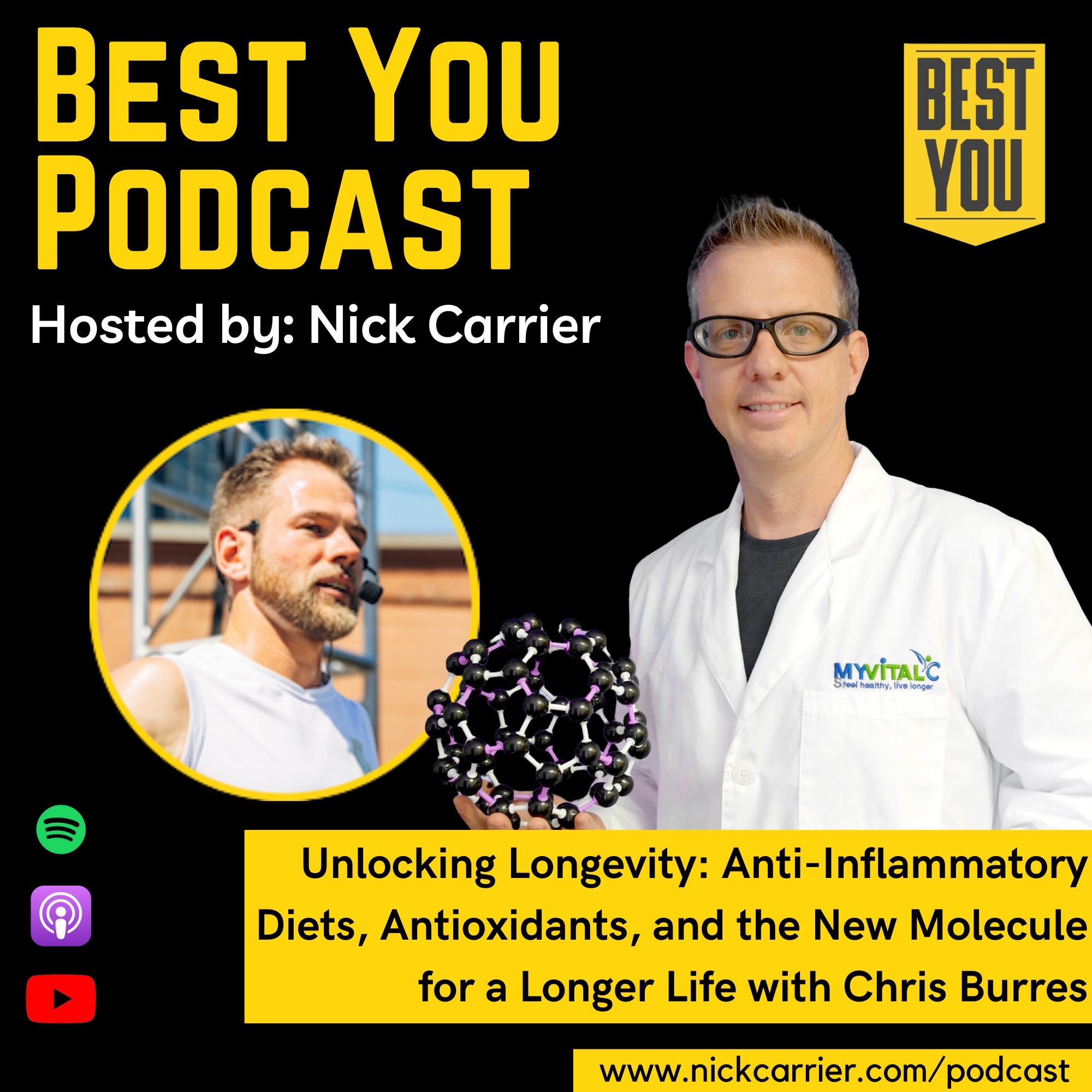 Unlocking Longevity: Anti-Inflammatory Diets, Antioxidants, and the New Molecule for a Longer Life with Chris Burres episode artwork
