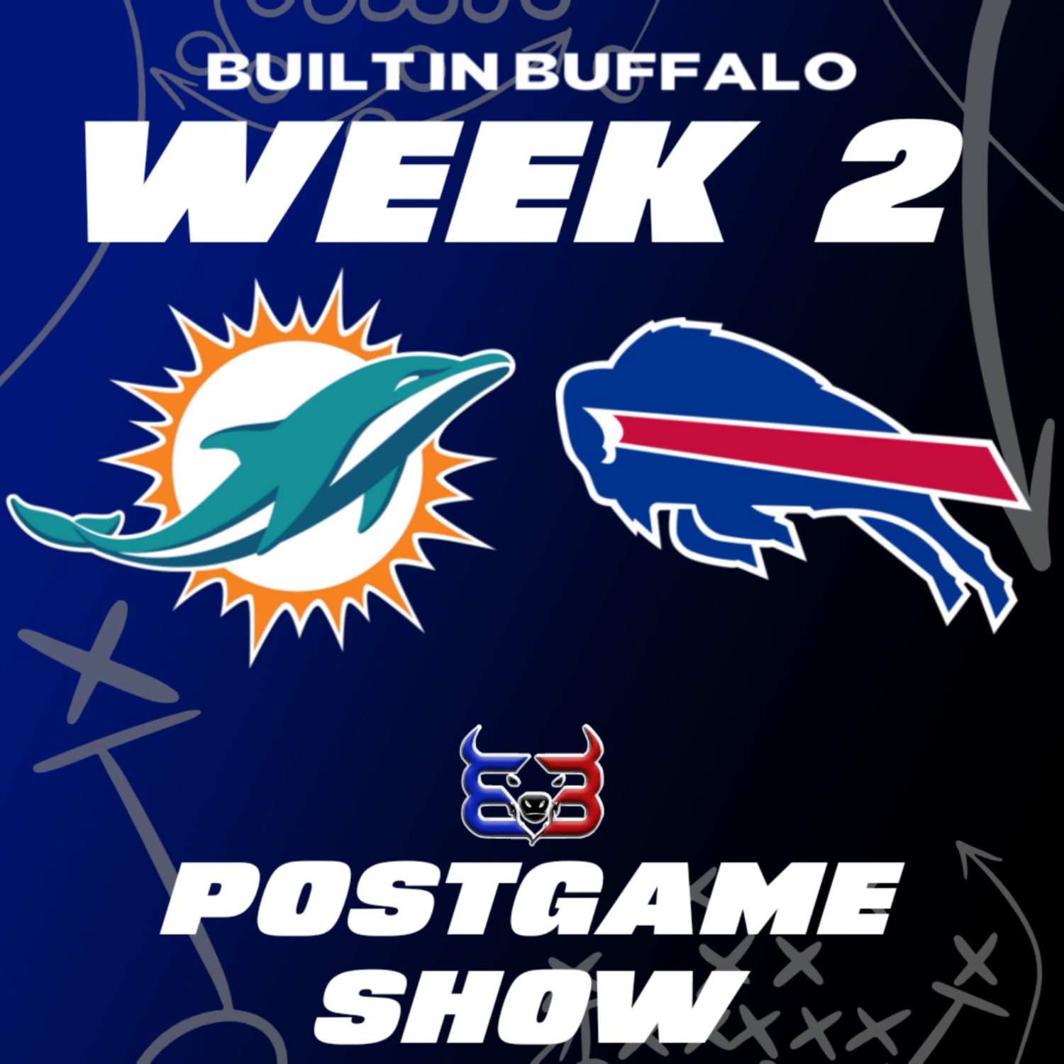 Bill Crush the Dolphins - Built in Buffalo Post Game Show episode artwork