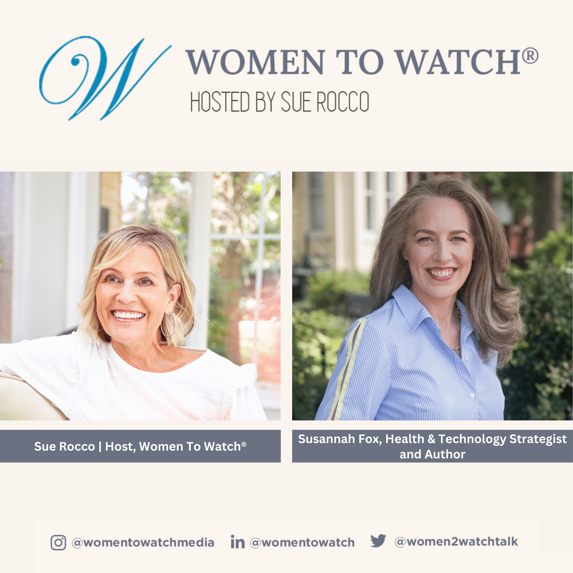 Women to Watch Media® with Sue Rocco