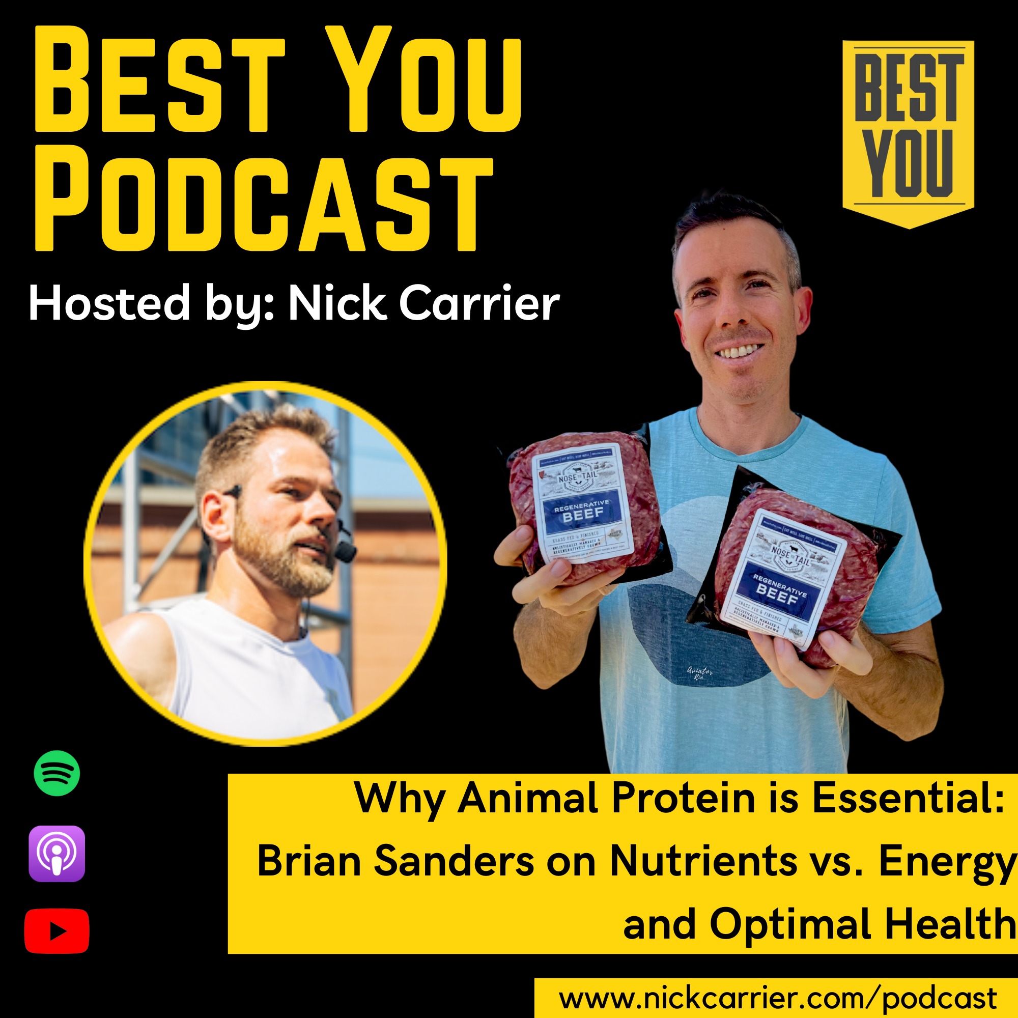 Why Animal Protein is Essential: Brian Sanders on Nutrients vs. Energy and Optimal Health episode artwork
