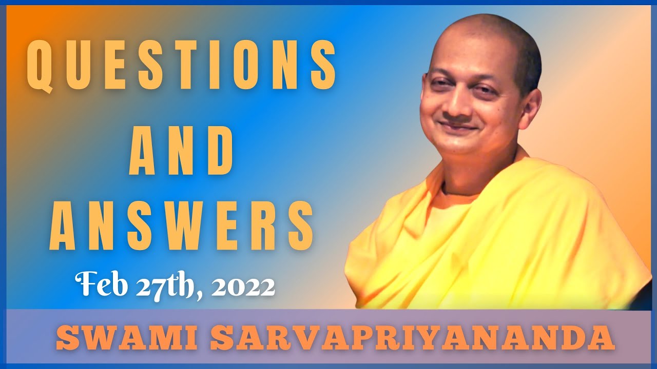 Ask Swami with Swami Sarvapriyananda | Feb 27th, 2022 episode artwork