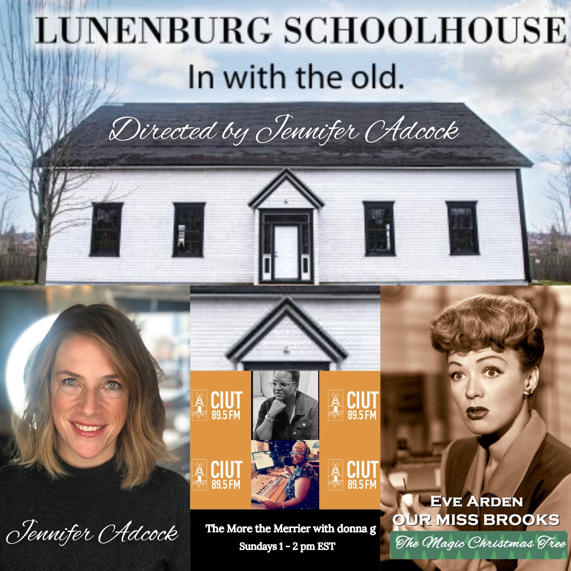 tmtm 29 Dec 24 Guest: Jennifer Adcock on In With the Old (Discovery +) episode The Lunenburg Schoolhouse + Our Miss Brooks (classic radio)