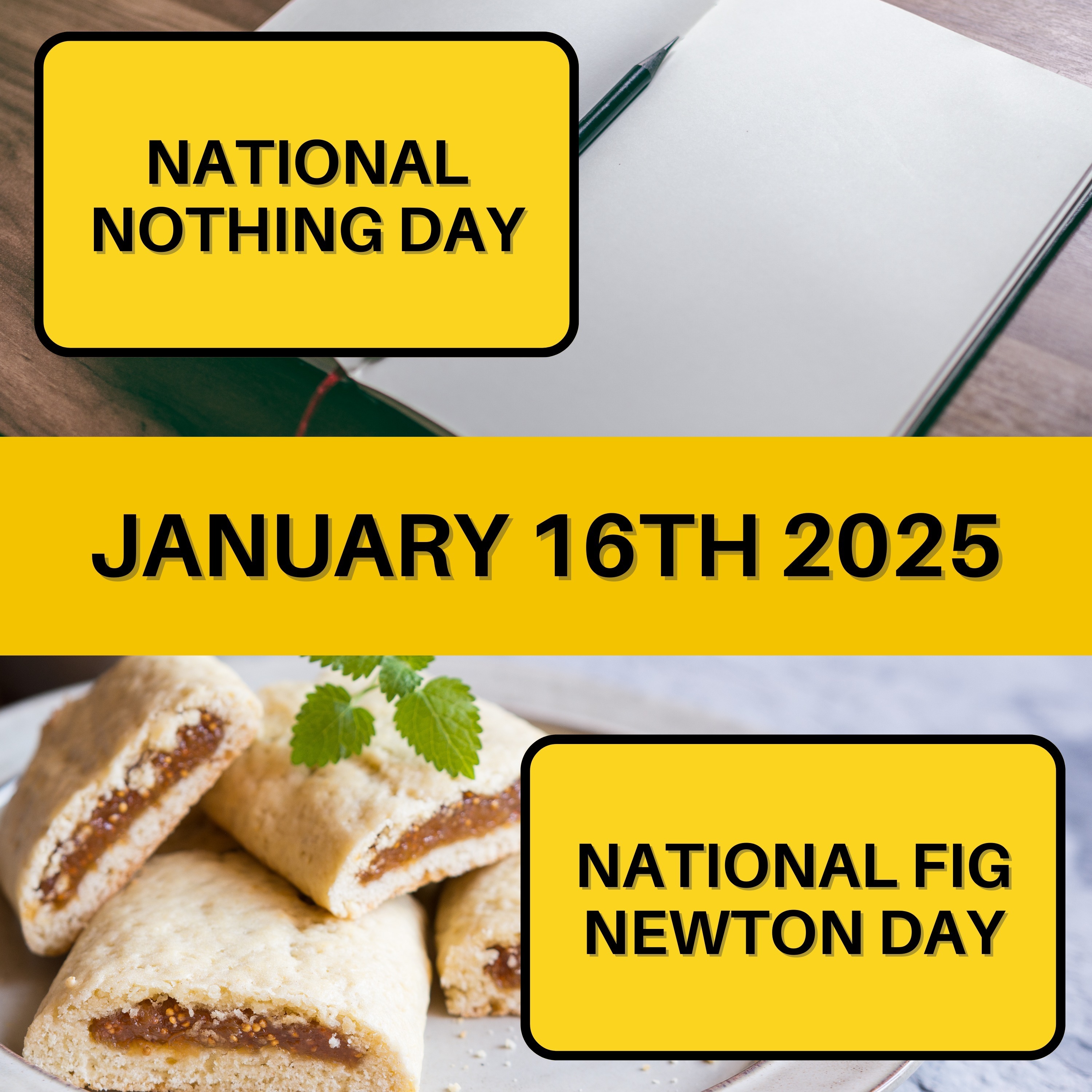National Nothing Day & National Fig Newton Day
