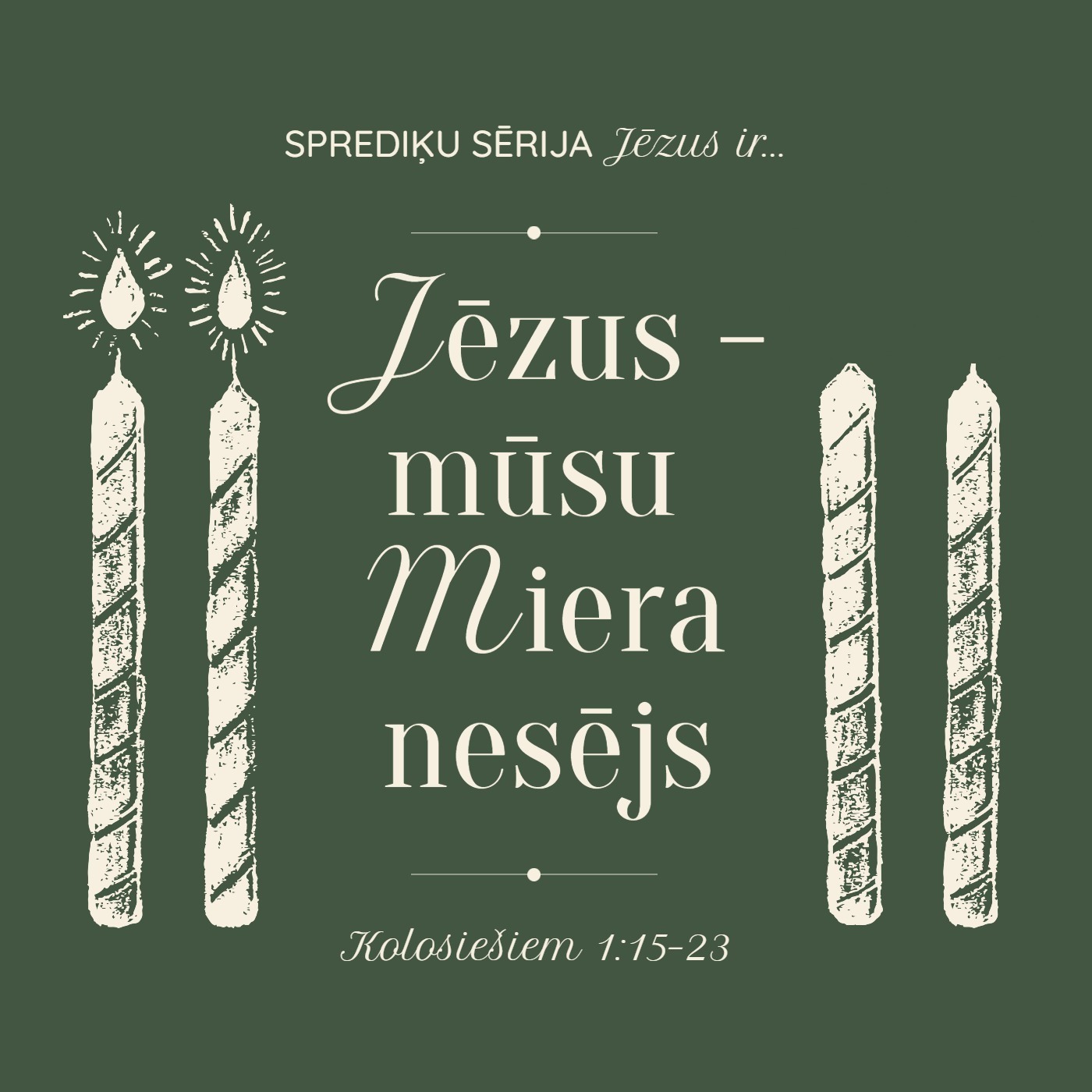 "Jēzus – mūsu miera nesējs" - Kolosiešiem 1:15–23 (08.12.2024. - 2.Advente)) episode artwork