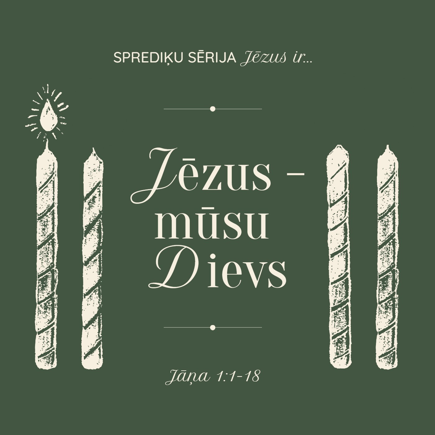 "Jēzus – mūsu Dievs" - Jāņa 1:1-18 (01.12.2024.) episode artwork