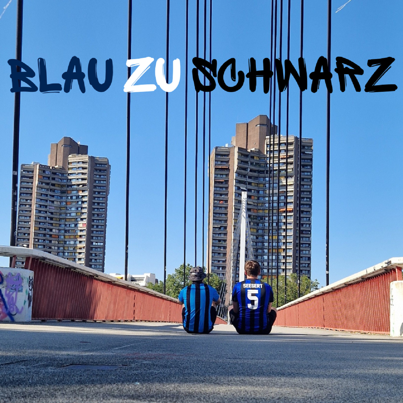 Blau zu Schwarz