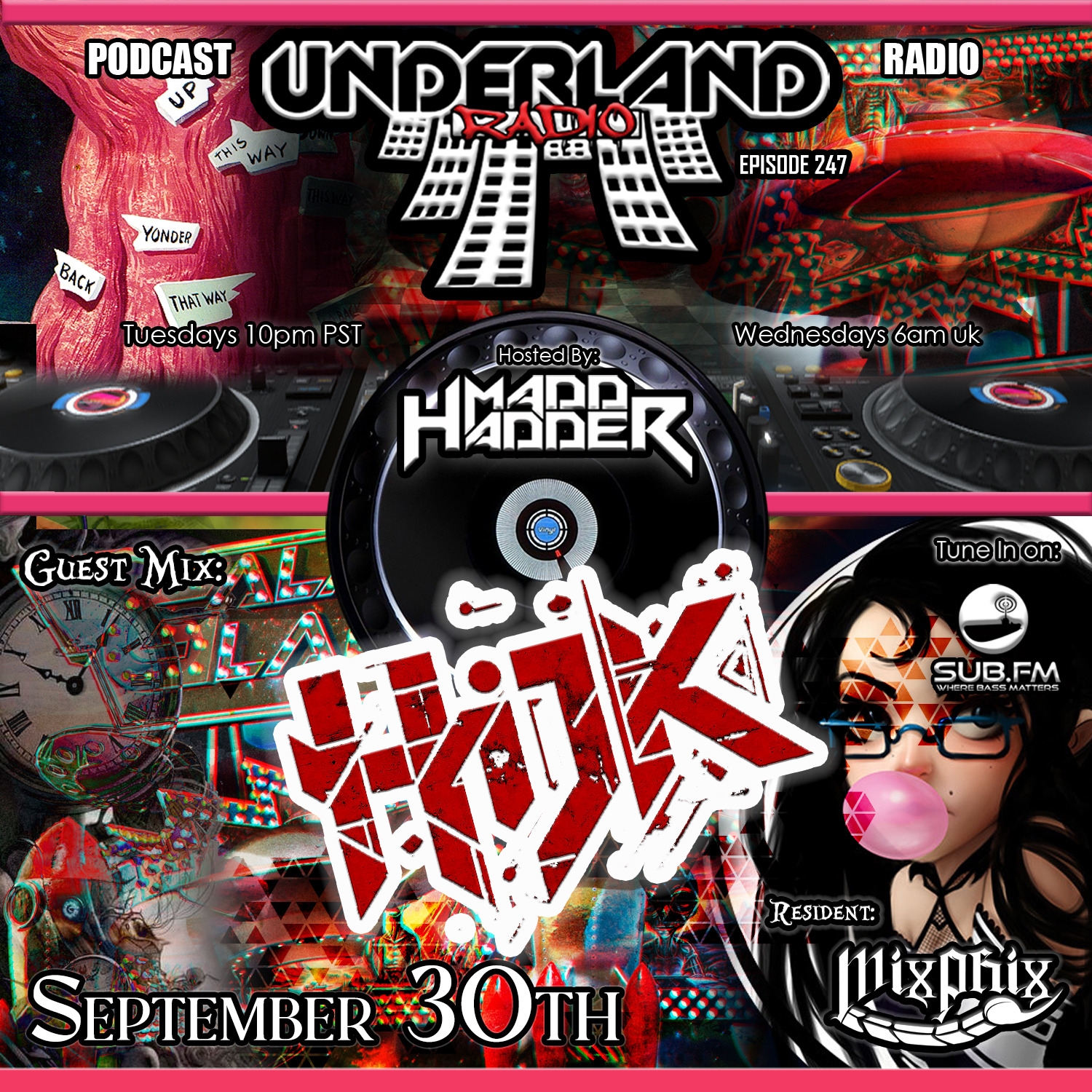 Episode 0247 Underland Radio - Guest Mix: H.I.J.K.