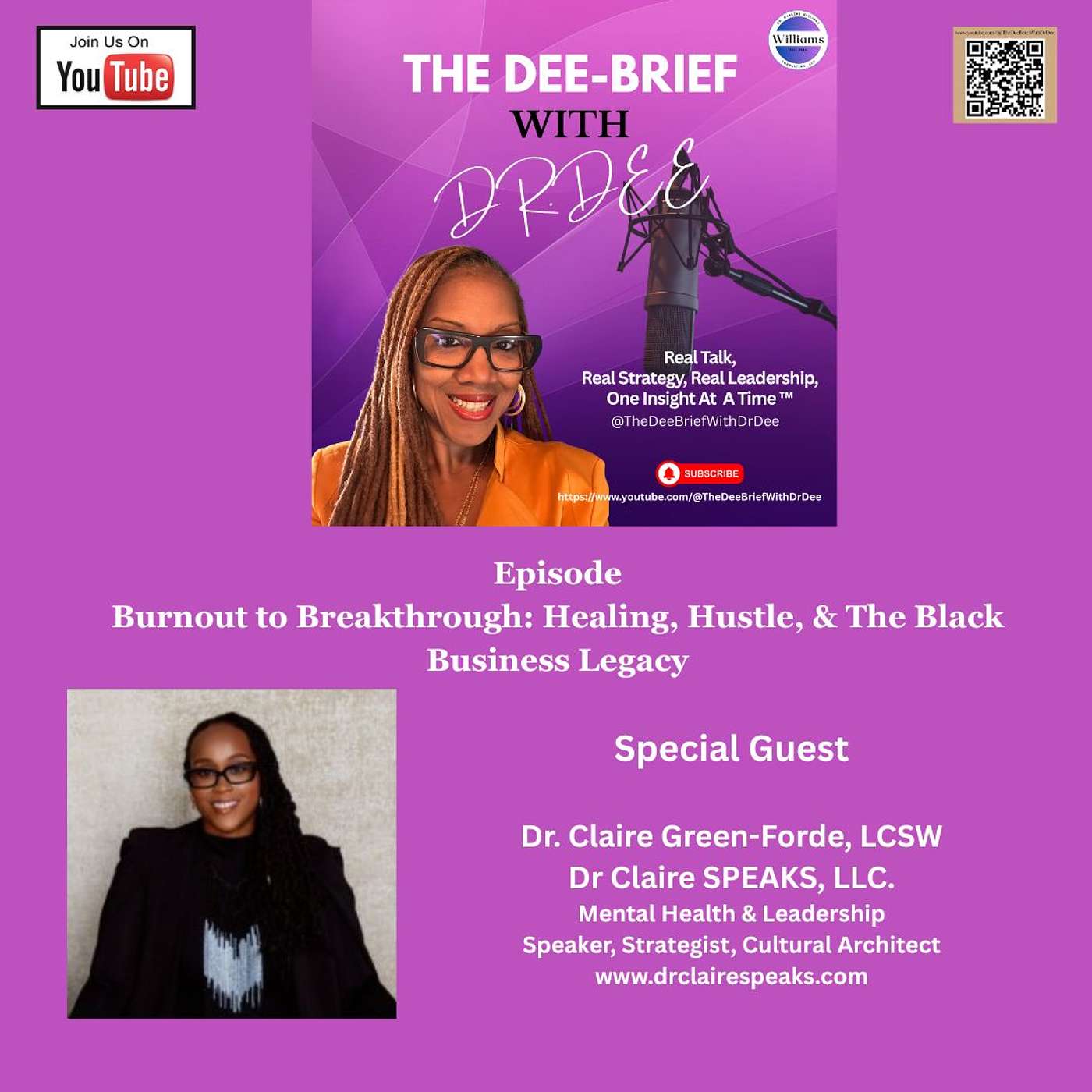 Episode #30: Burnout to Breakthrough: Healing, Hustle, & The Black Business Legacy w/ Dr. Claire Green-Forde, LCSW