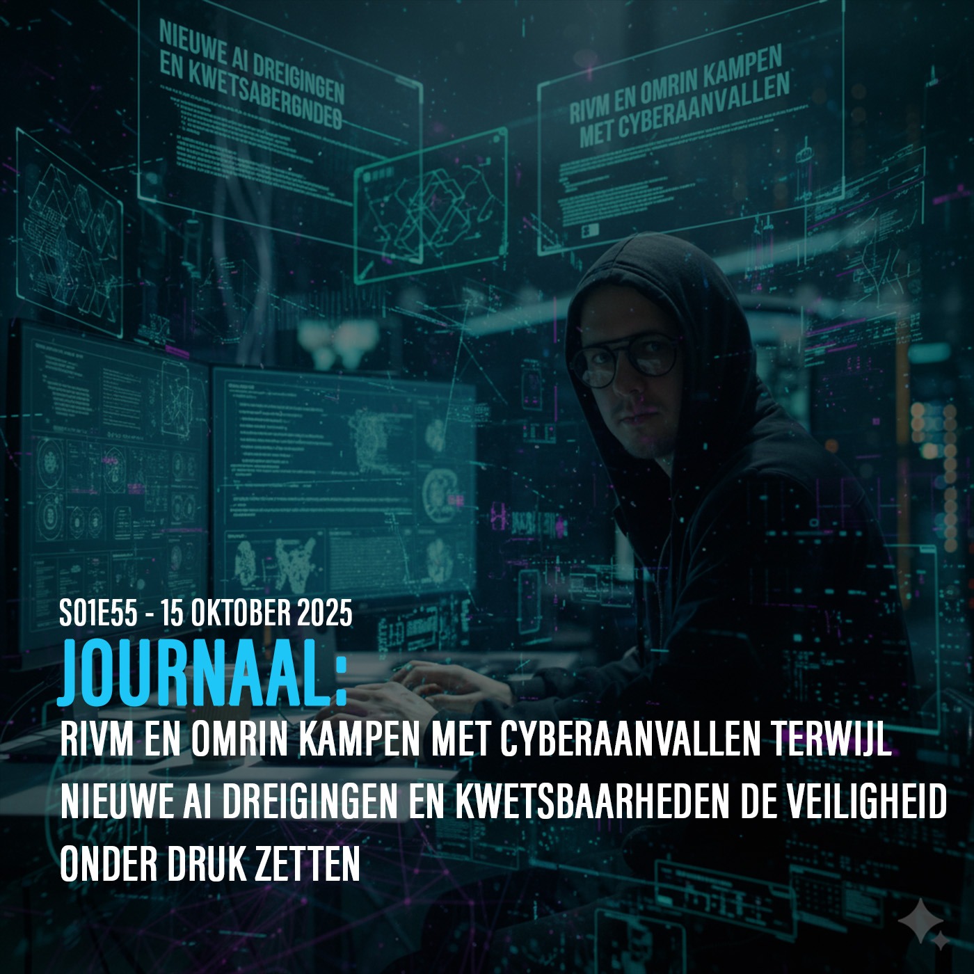 RIVM en Omrin kampen met cyberaanvallen terwijl nieuwe AI dreigingen en kwetsbaarheden de veiligheid onder druk zetten episode artwork